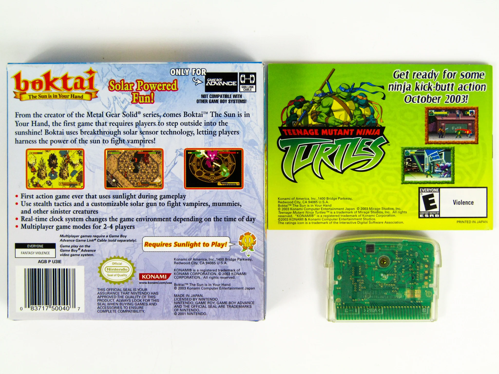 Boktai The Sun In Your Hands (Nintendo Game Boy Advance / GBA) - Image 2