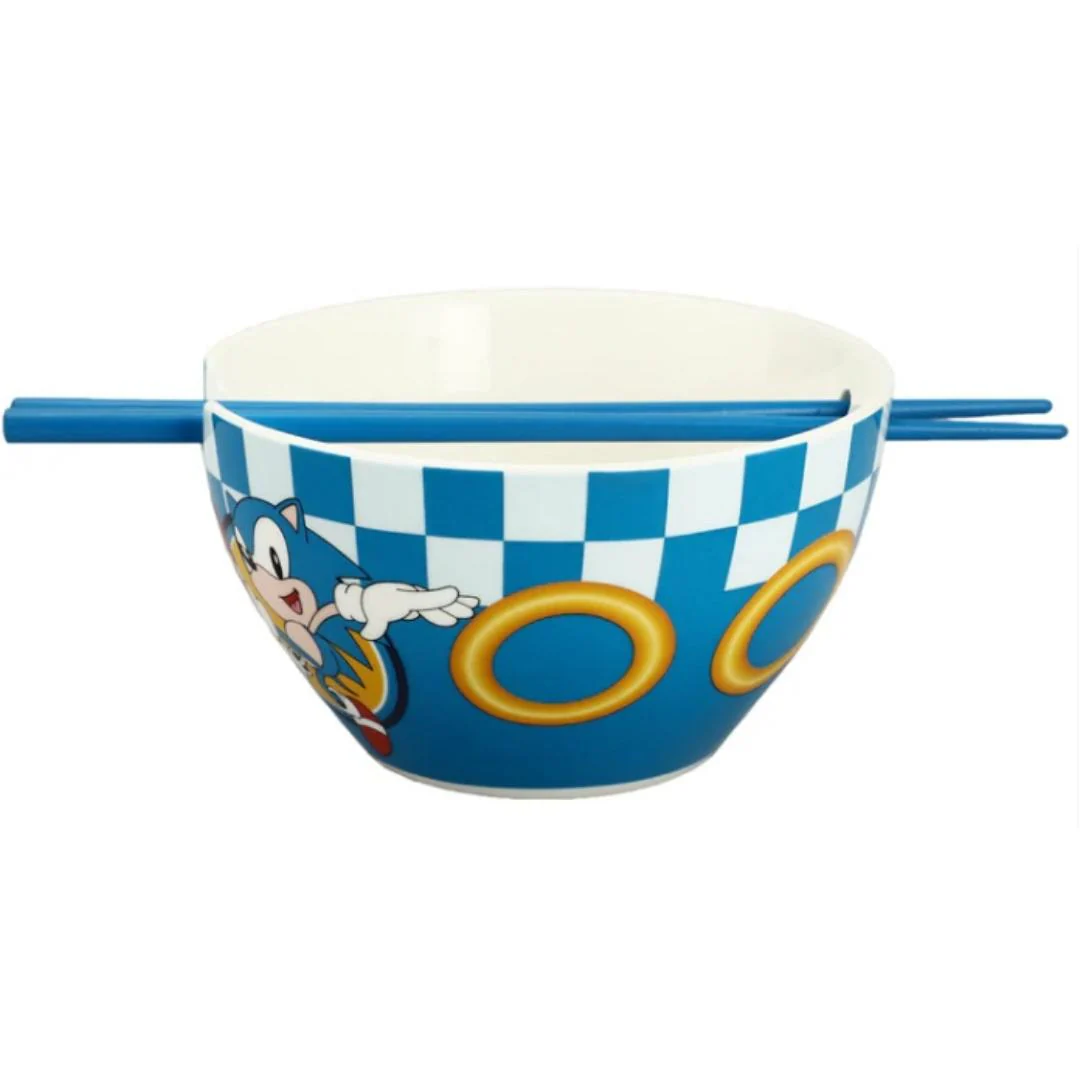 Bol à Ramen en Céramique Avec Baguettes Sonic SEGA - Image 2