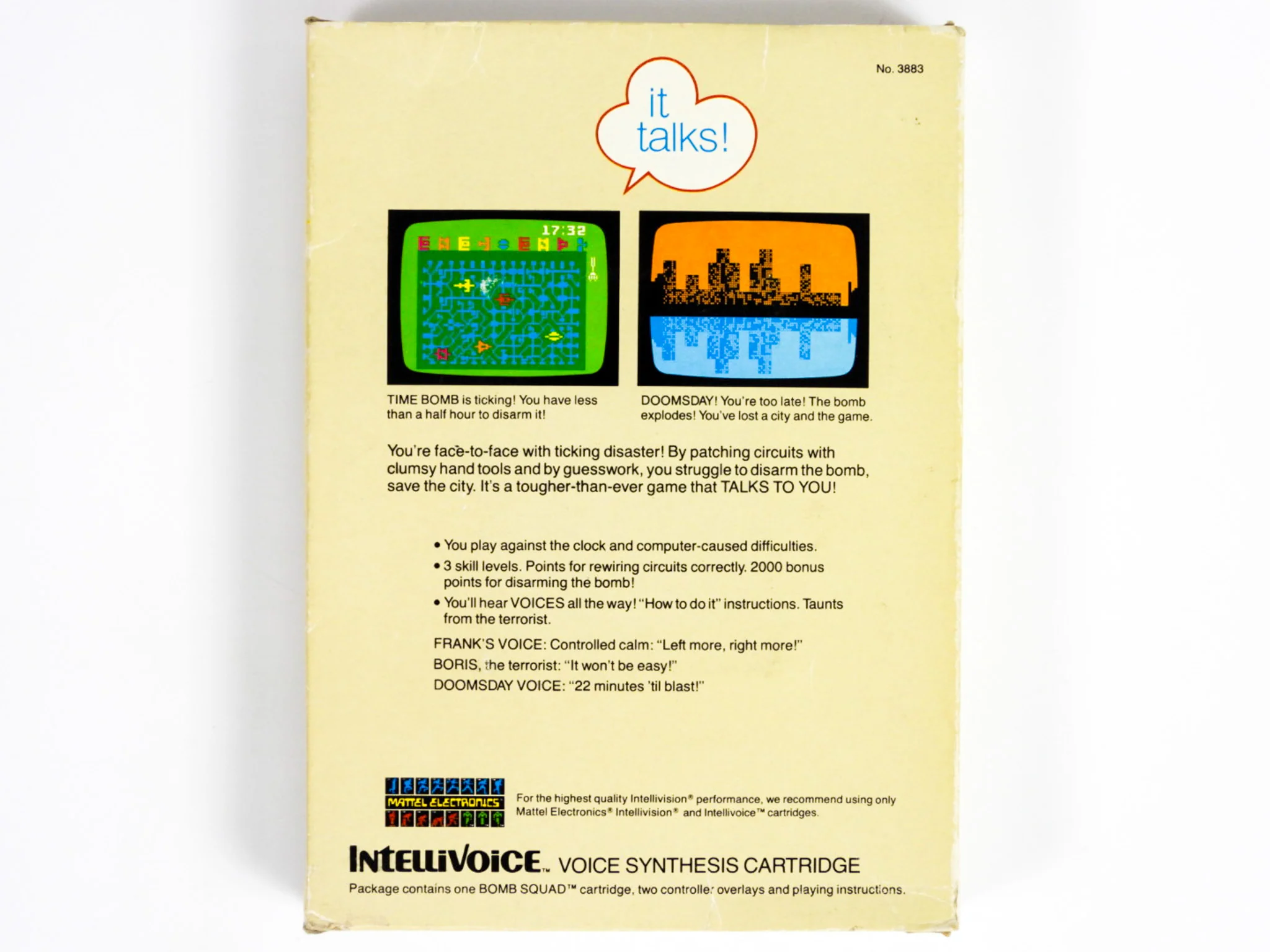 Bomb Squad (Intellivision) - Image 2