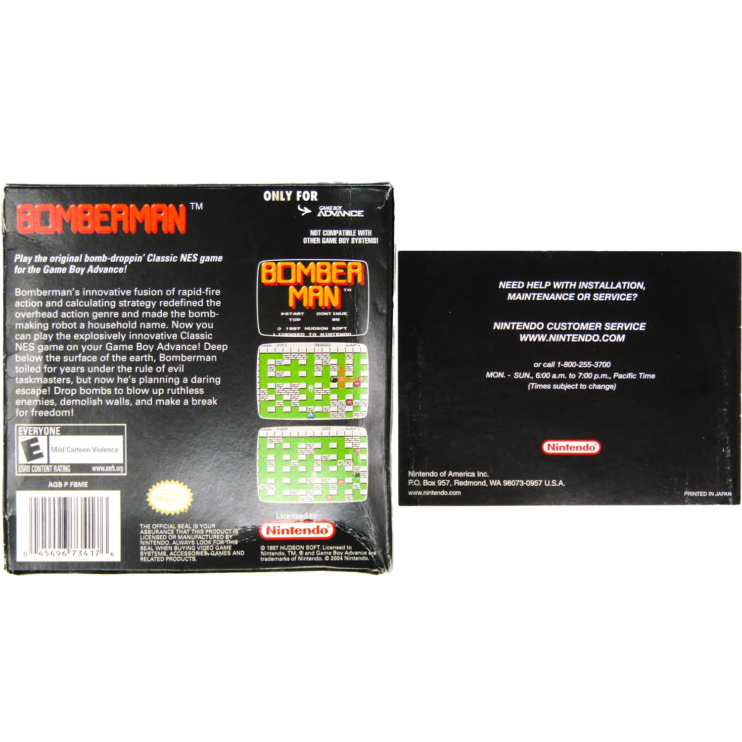 Bomberman [Classic NES Series] (Nintendo Game Boy Advance / GBA) - Image 3