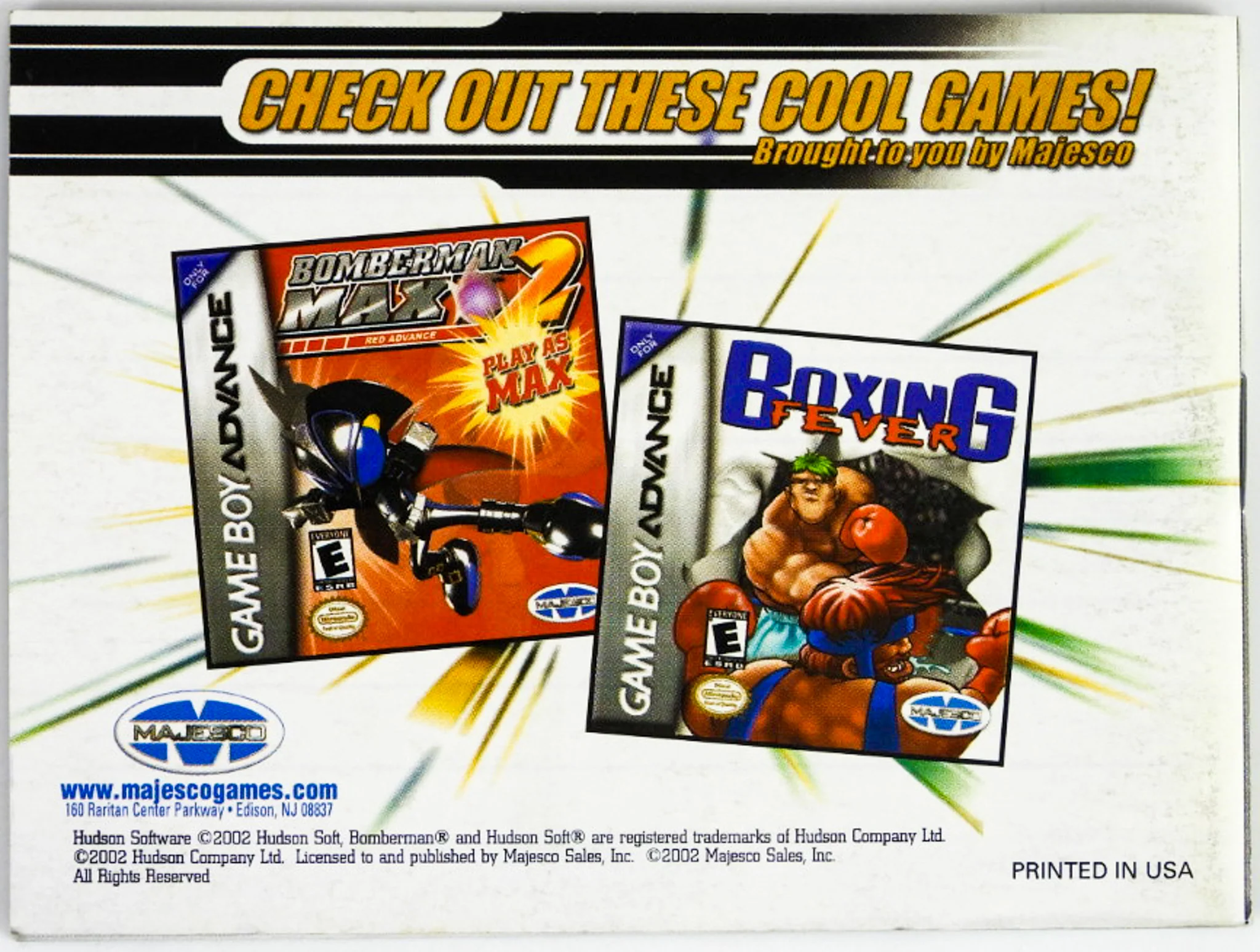 Bomberman Max 2 Blue [Manual] (Nintendo Game Boy Advance / GBA) - Image 2