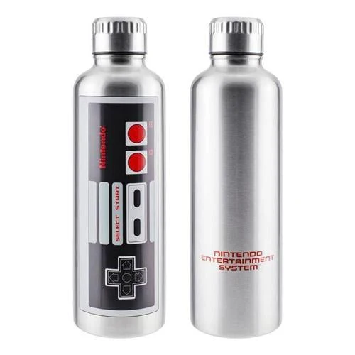 Bouteille d'eau en acier inoxydable manette Nintendo NES