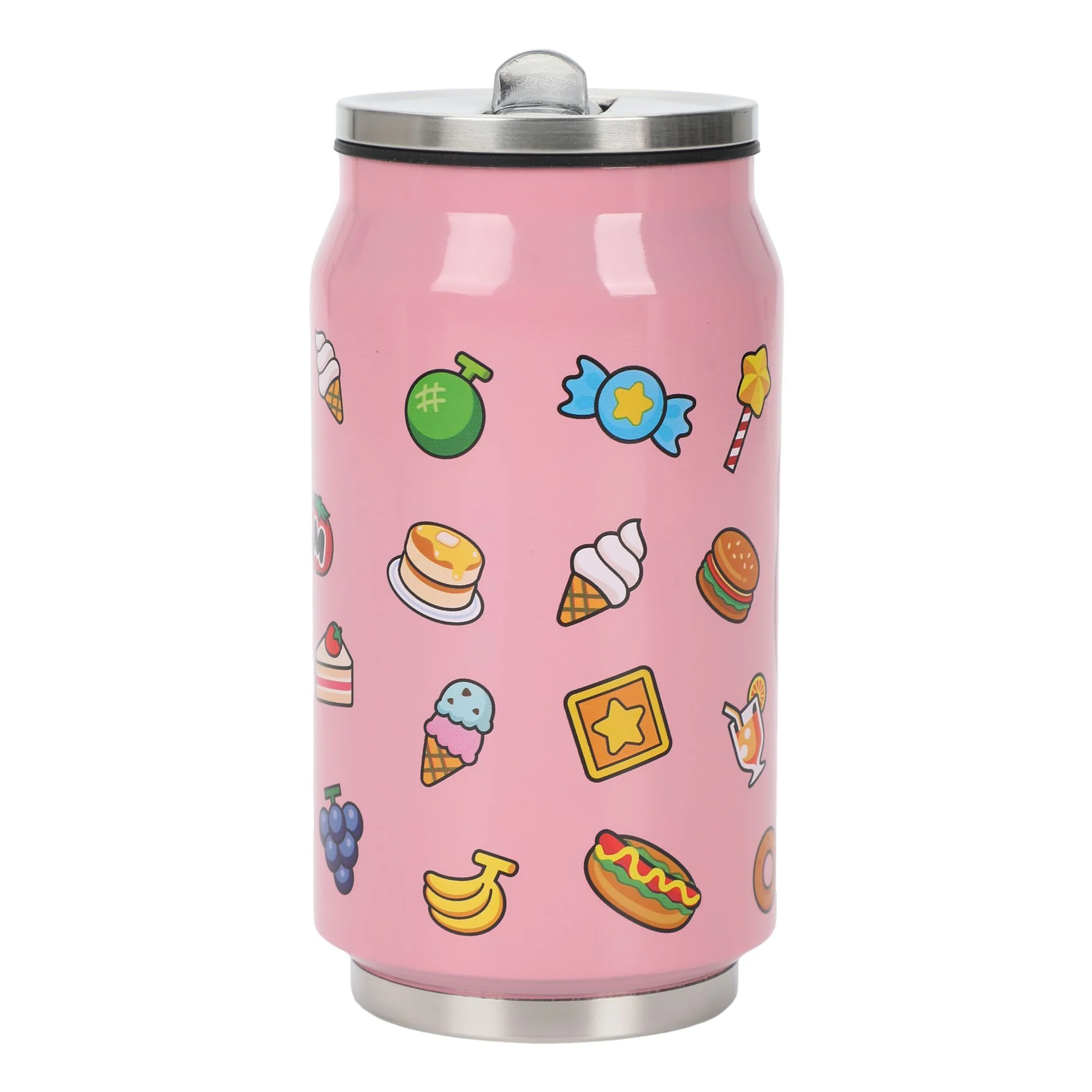 Bouteille Kirby en acier inoxydable avec paille de 10 oz - Image 2