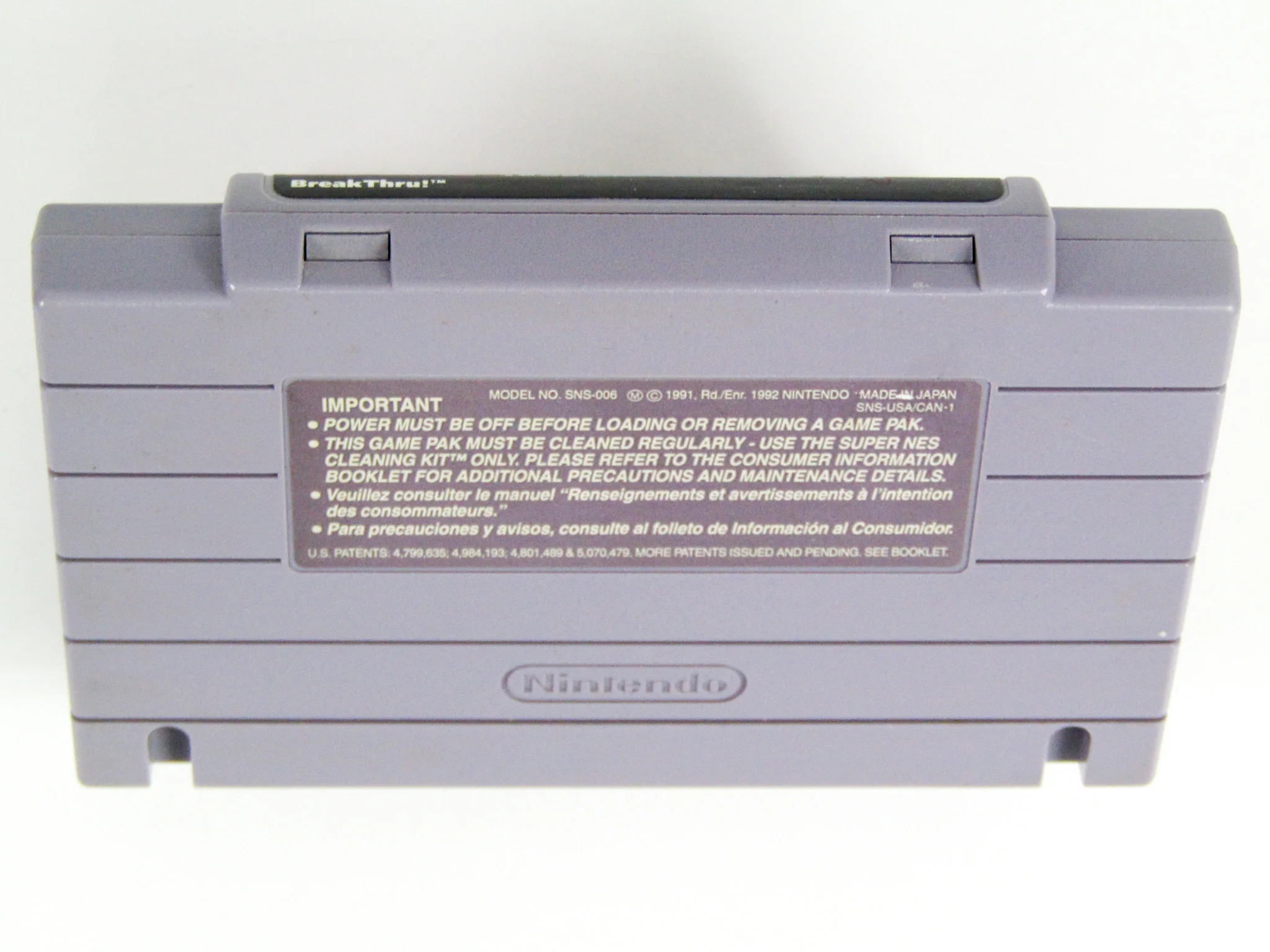 BreakThru (Super Nintendo / SNES) - Image 6