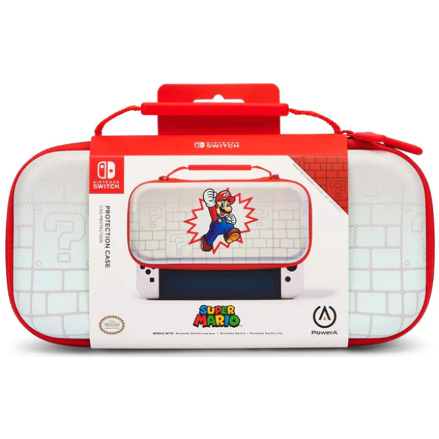 Brick Breaker Mario Protection Carrying Case [PowerA] (Nintendo Switch)