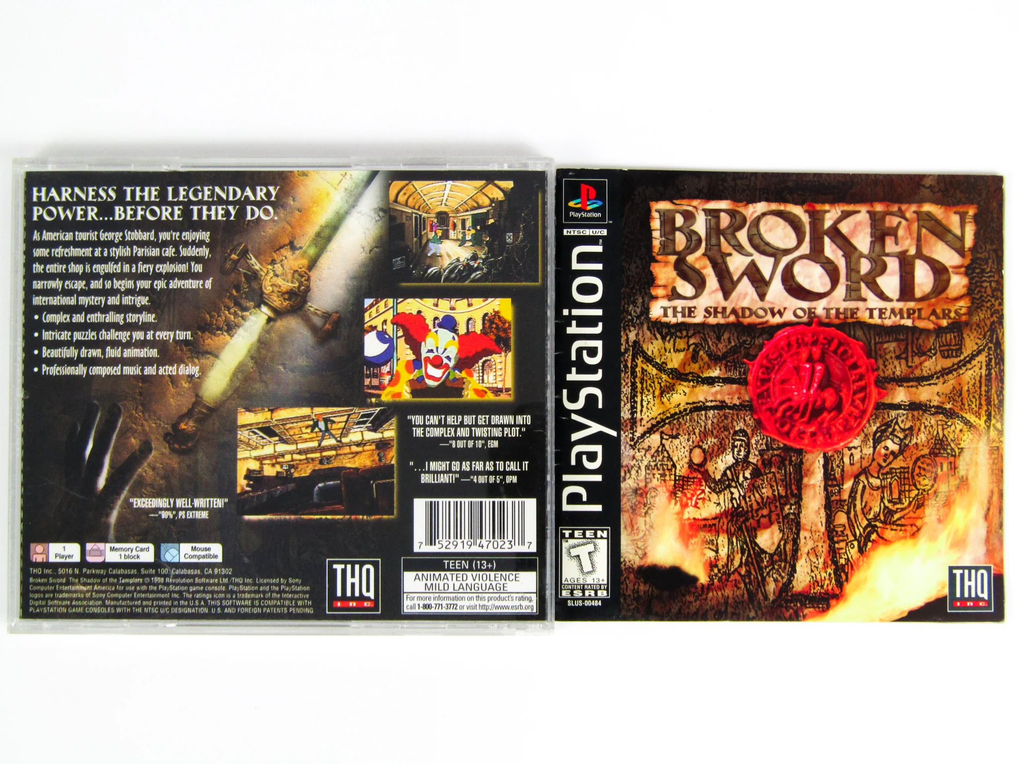Broken Sword The Shadow Of The Templars (PlayStation / PS1) - Image 2