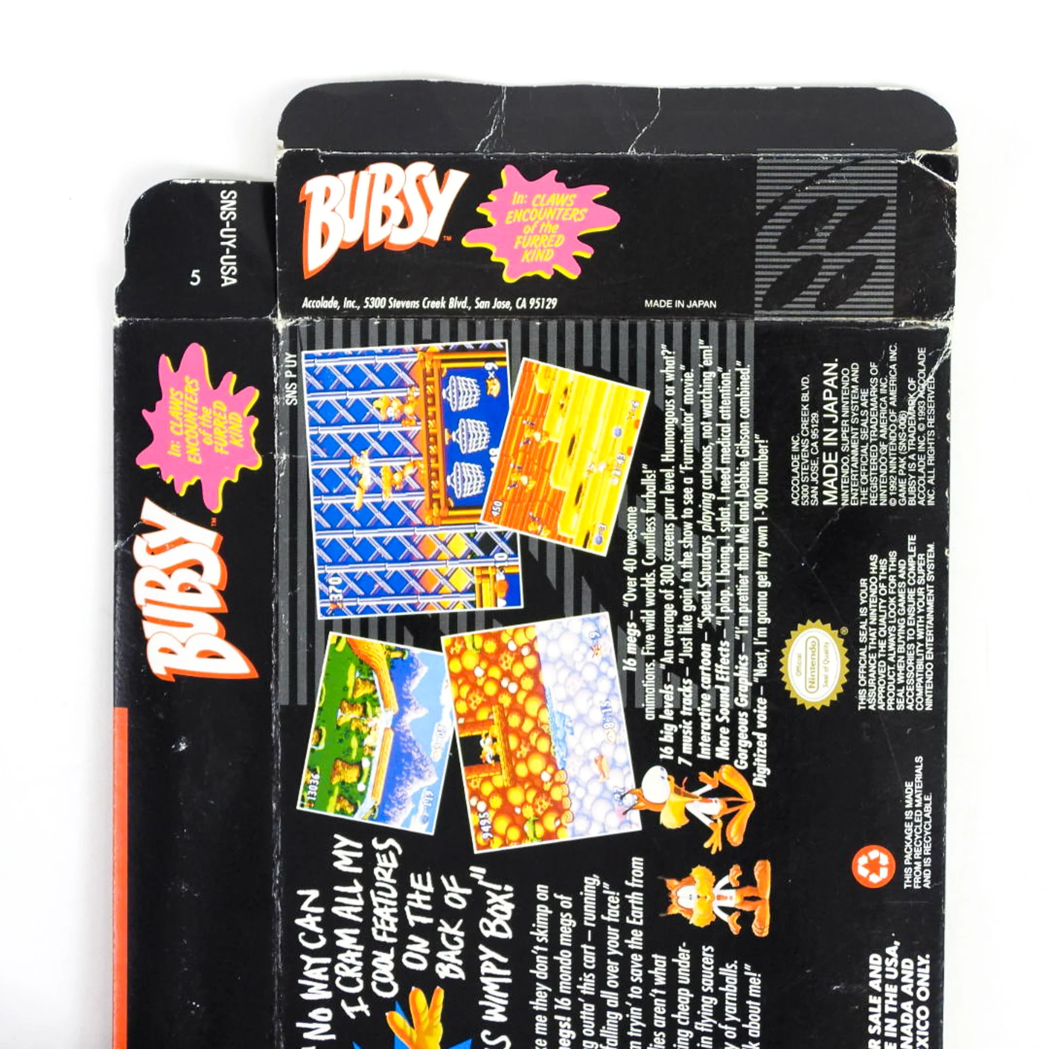 Bubsy [Box] (Super Nintendo / SNES) - Image 4