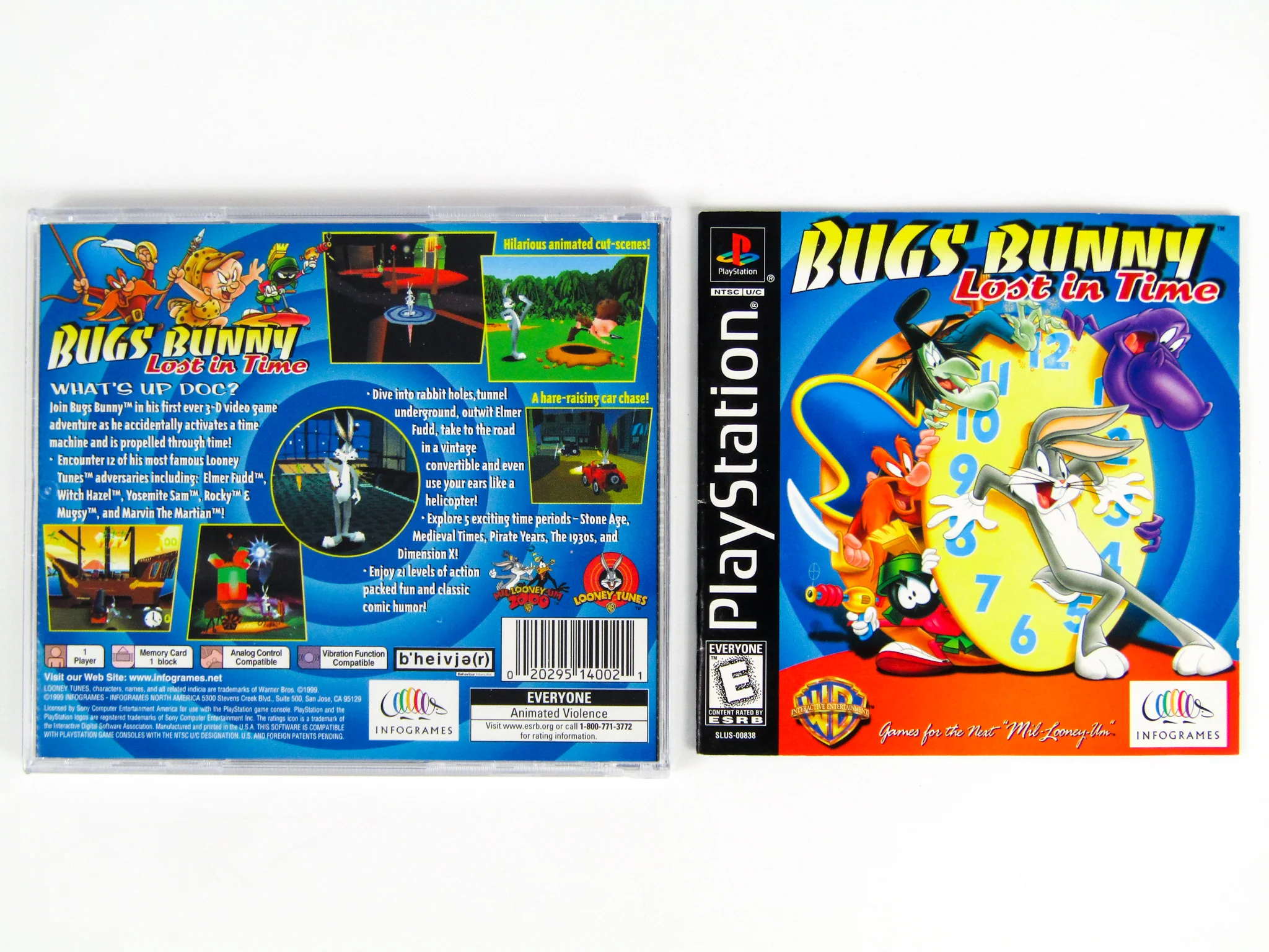 Bugs Bunny Lost In Time (PlayStation / PS1) - Image 2