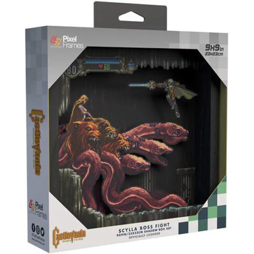 Cadre 3D Symphony of the Night combat contre Scylla