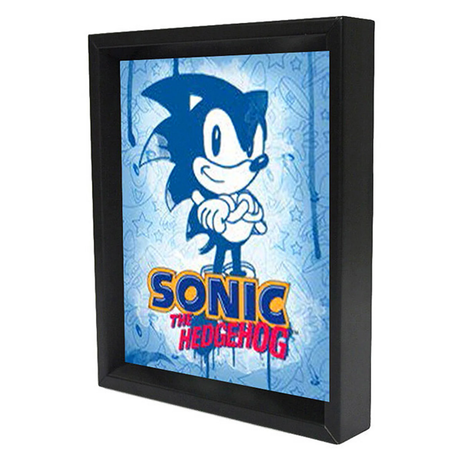 Cadre lenticulaire 3D Sonic bras croisés