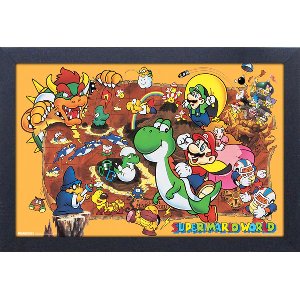 Cadre Super Mario World personnage d'animation