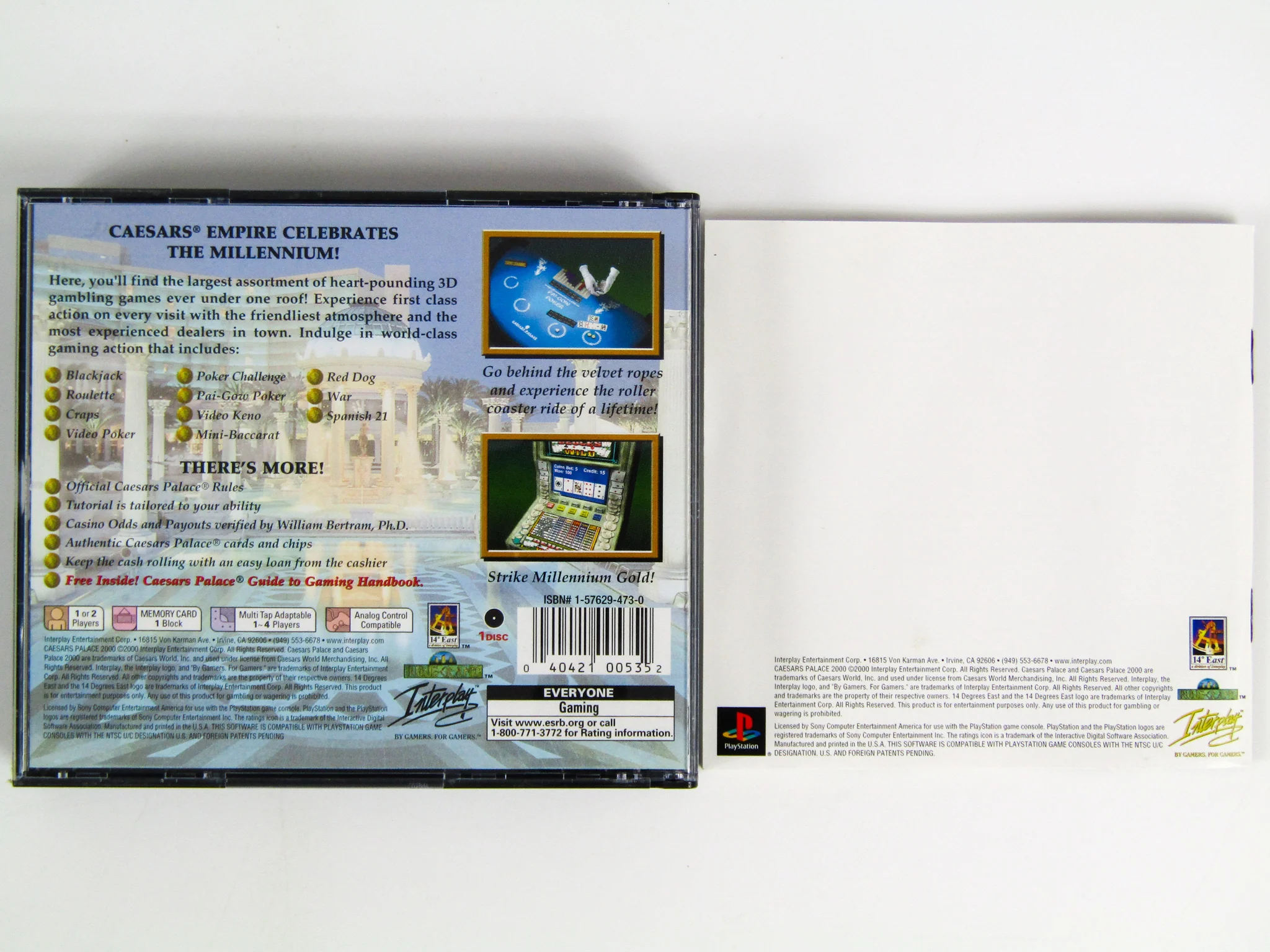 Caesar's Palace 2000 (PlayStation / PS1) - Image 3