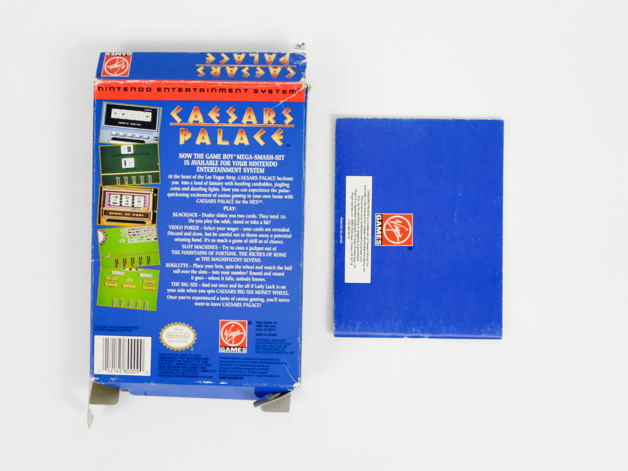 Caesar's Palace [Box] (Nintendo / NES) - Image 2