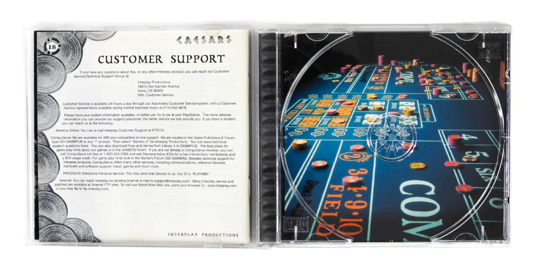 Caesar's Palace (PlayStation / PS1) - Image 6