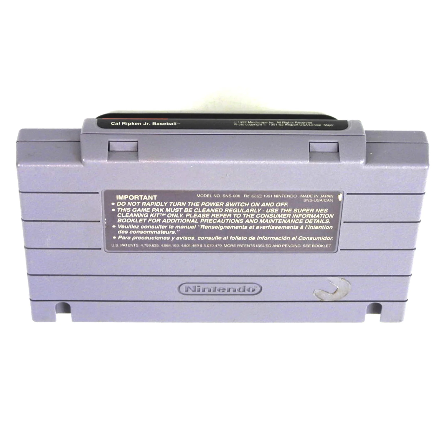 Cal Ripken Jr. Baseball (Super Nintendo / SNES) - Image 5