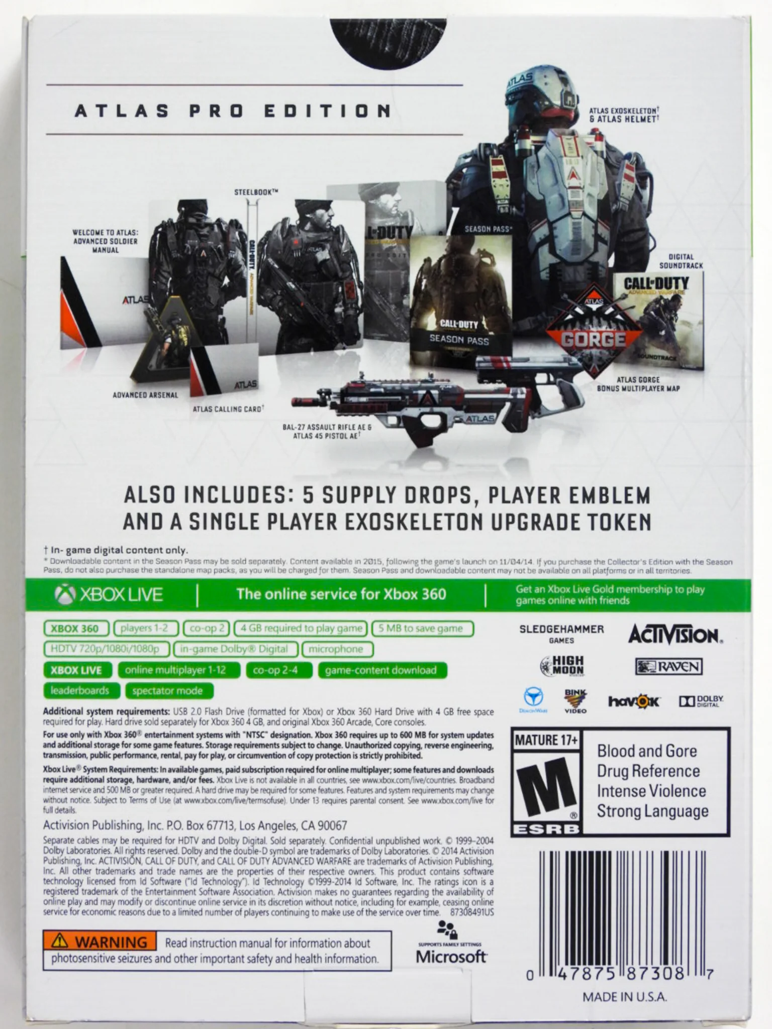 Call of Duty Advanced Warfare [Atlas Pro Edition] (Xbox 360) - Image 2