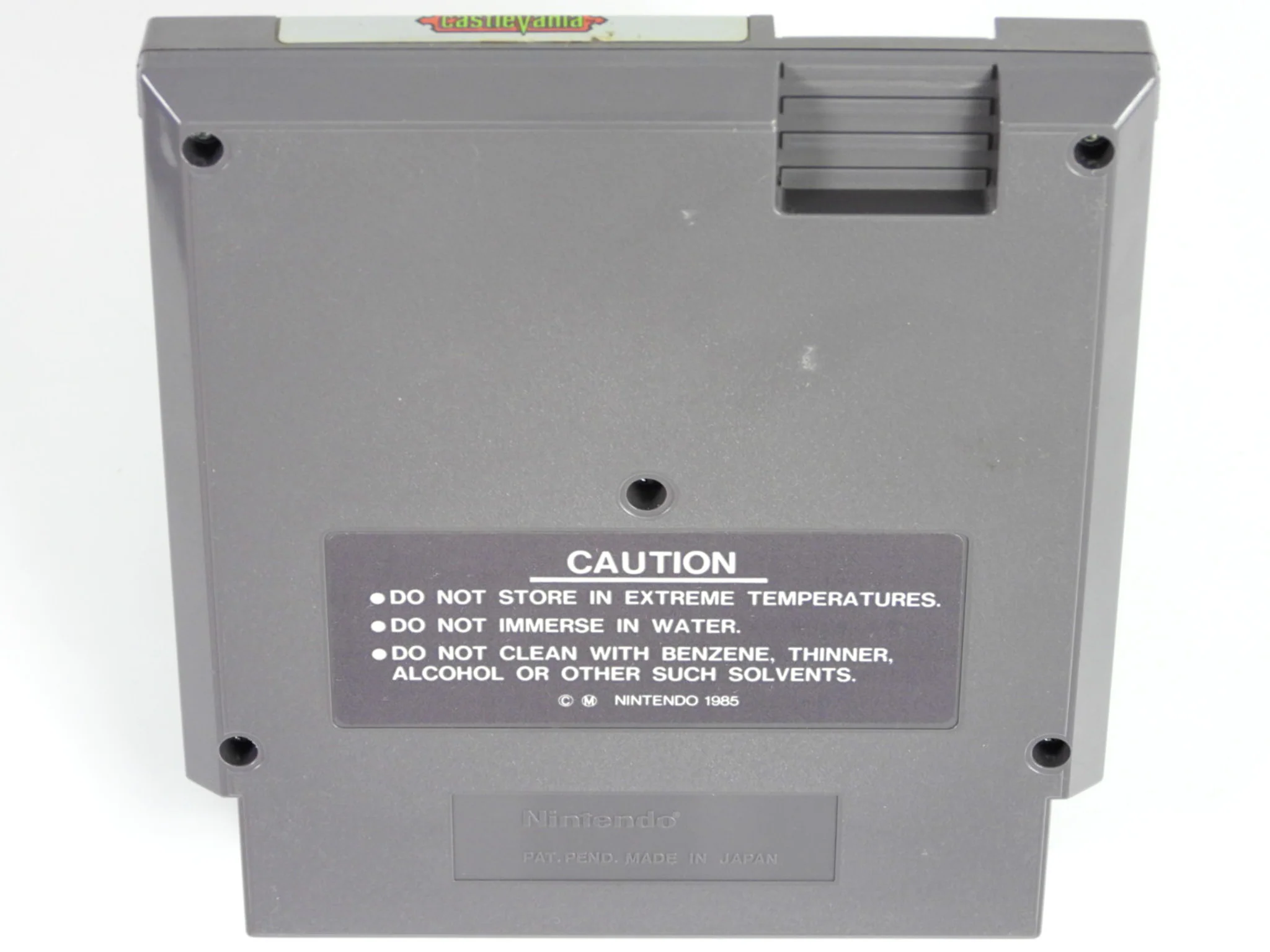 Castlevania [5 Screw] [1st Print Overlap Label] (Nintendo / NES) - Image 2