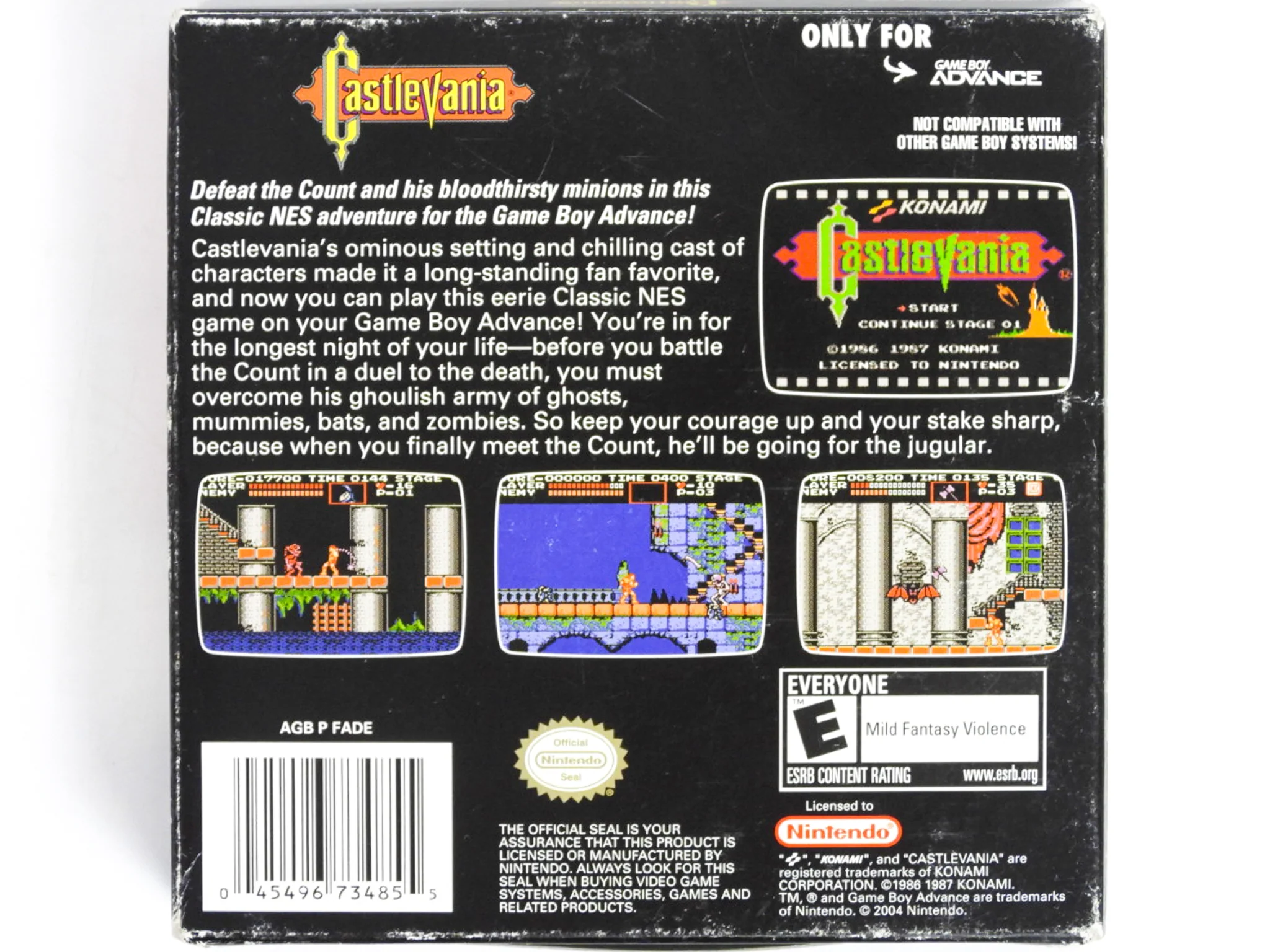 Castlevania [Classic NES Series] (Nintendo Game Boy Advance / GBA) - Image 4