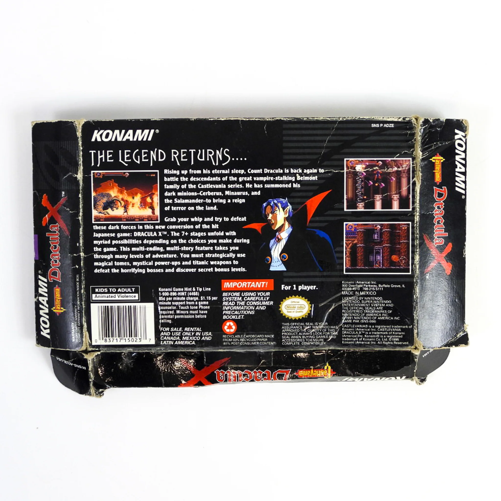 Castlevania Dracula X [Box] (Super Nintendo / SNES) - Image 2
