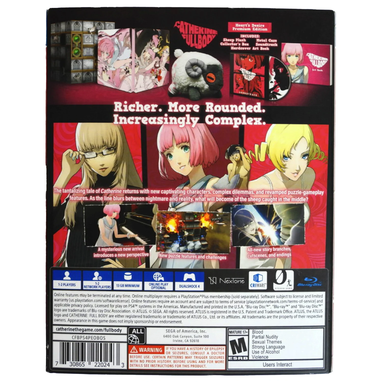 Catherine: Full Body [Premium Edition] (PlayStation 4 / PS4) - Image 2