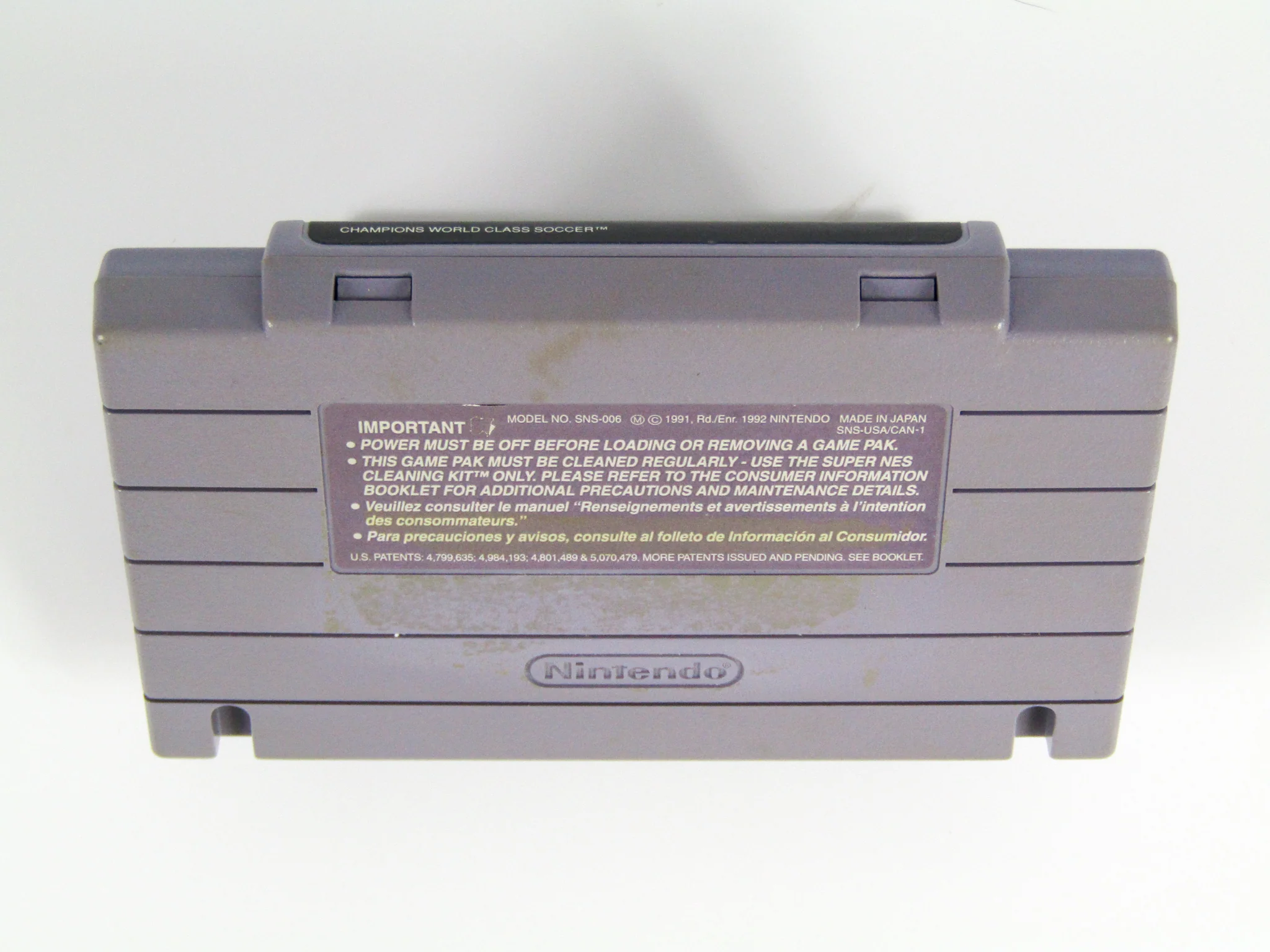 Champions World Class Soccer (Super Nintendo / SNES) - Image 4