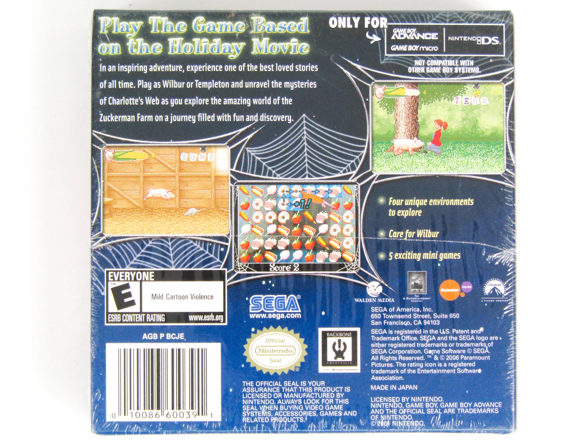 Charlotte's Web (Nintendo Game Boy Advance / GBA) - Image 2
