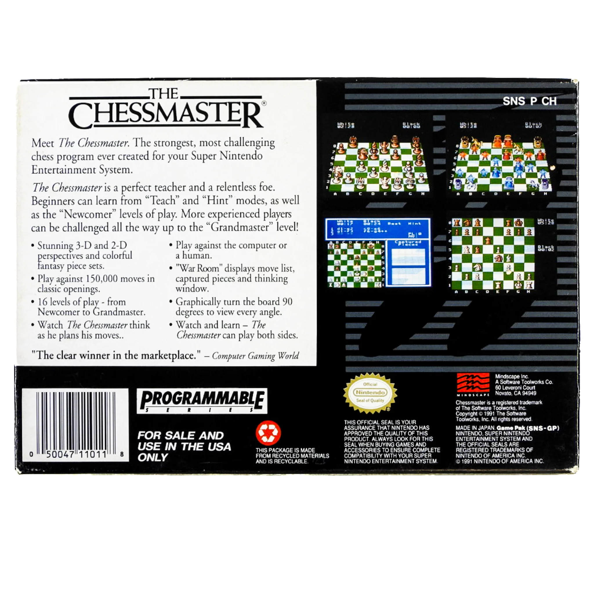 Chessmaster (Super Nintendo / SNES) - Image 4