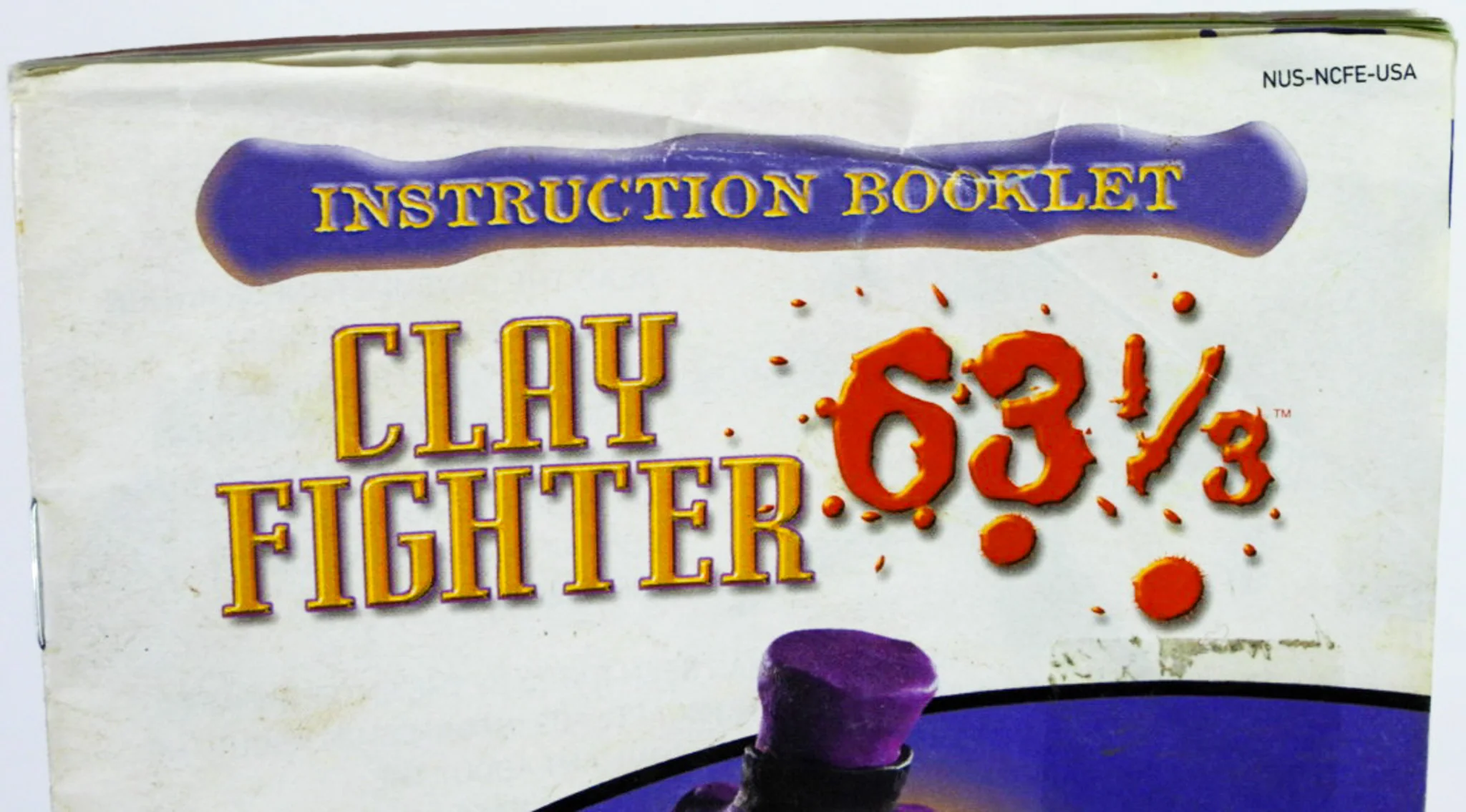 Clay Fighter 63 1/3 [Manual] (Nintendo 64 / N64) - Image 4