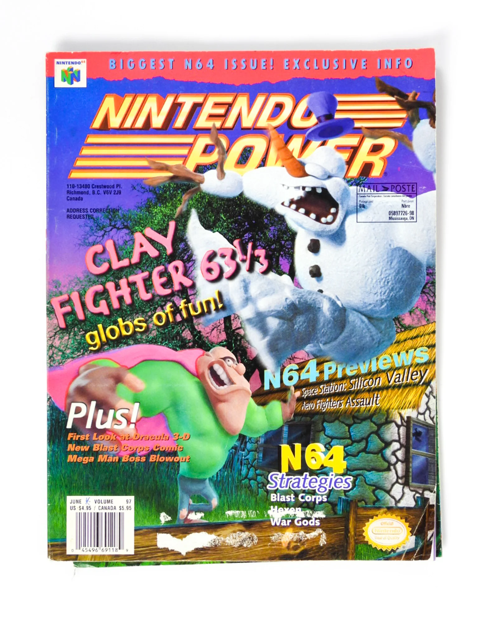 Clay Fighter 63 1/3 [Volume 97] [Nintendo Power] (Magazines) - Image 5