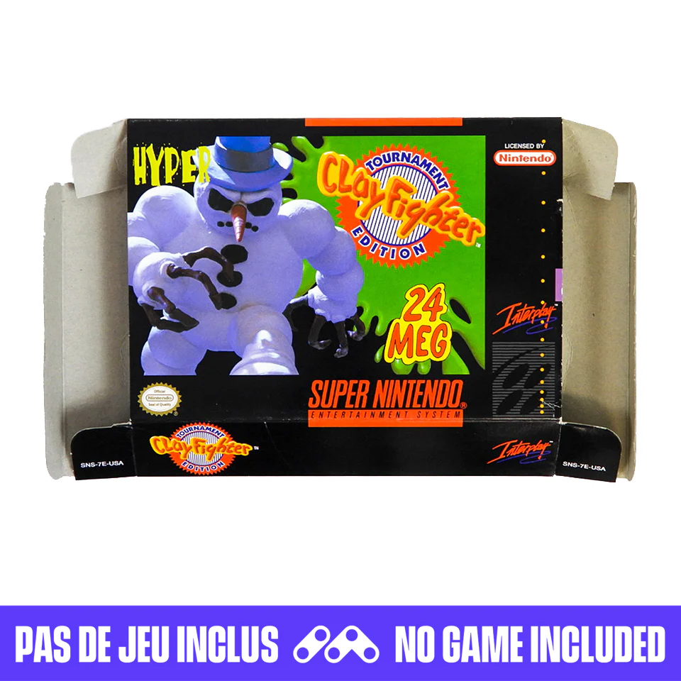Clay Fighter Tournament Edition [Box] (Super Nintendo / SNES)