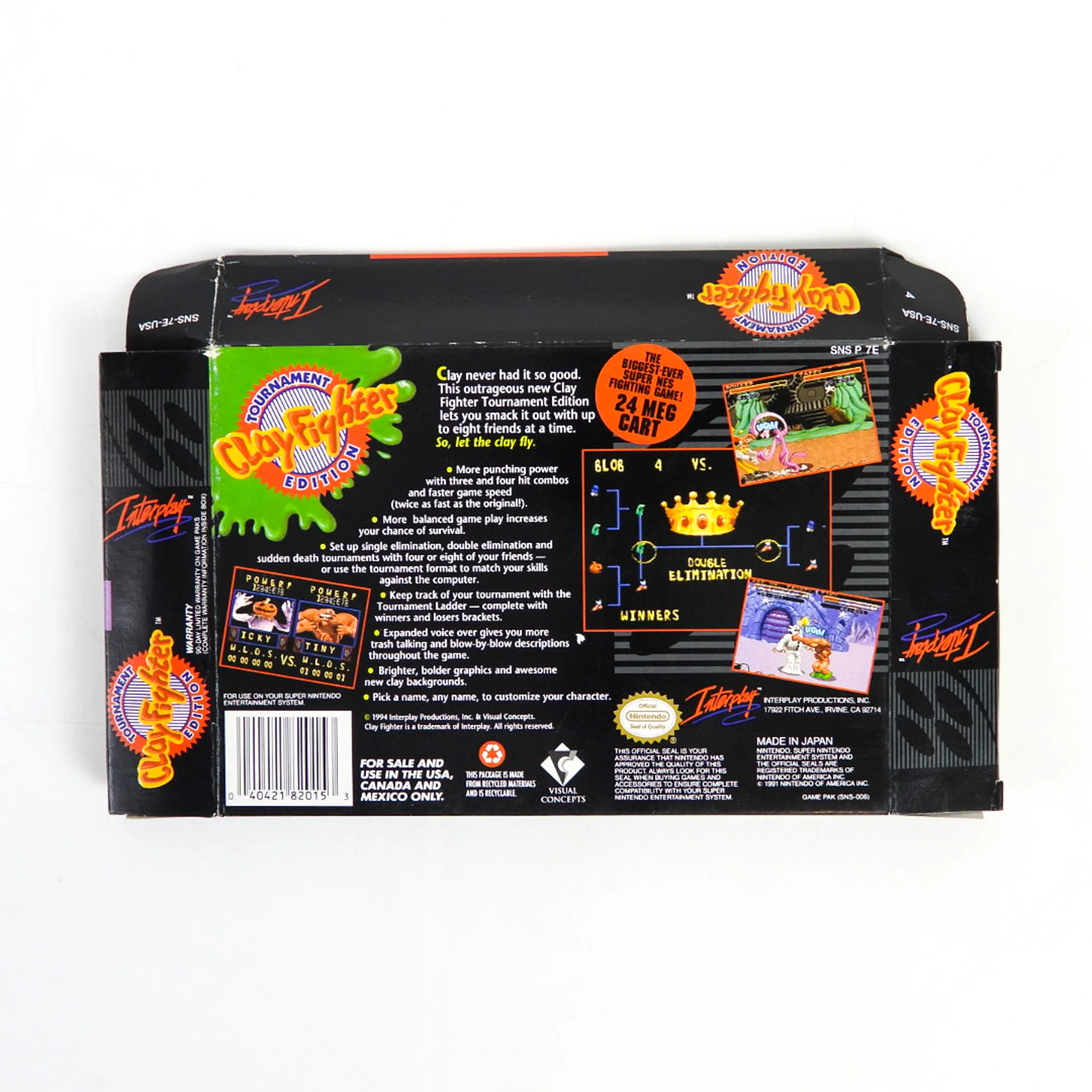 Clay Fighter Tournament Edition [Box] (Super Nintendo / SNES) - Image 2