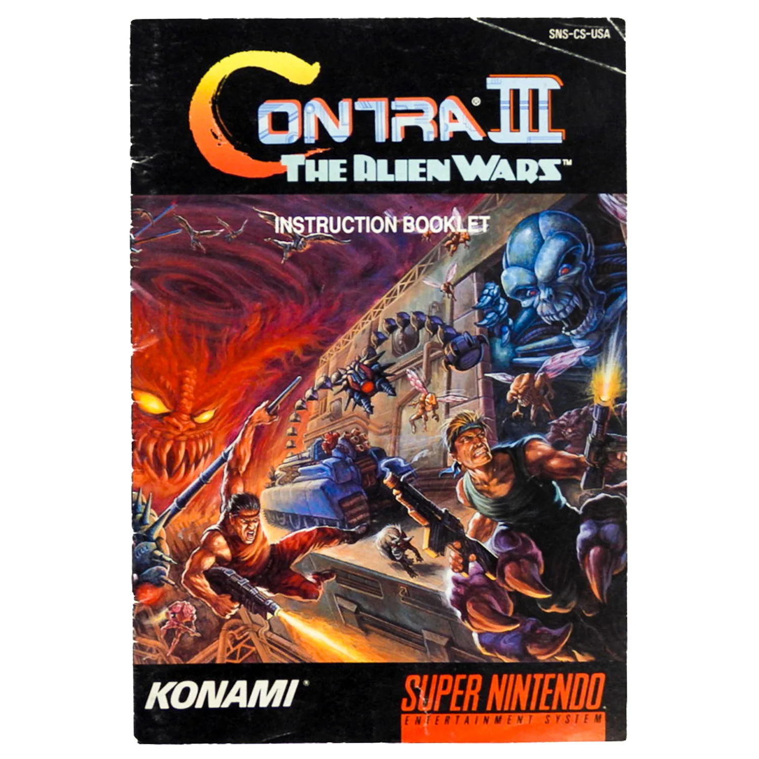 Contra III 3: The Alien Wars [Manual] (Super Nintendo / SNES)