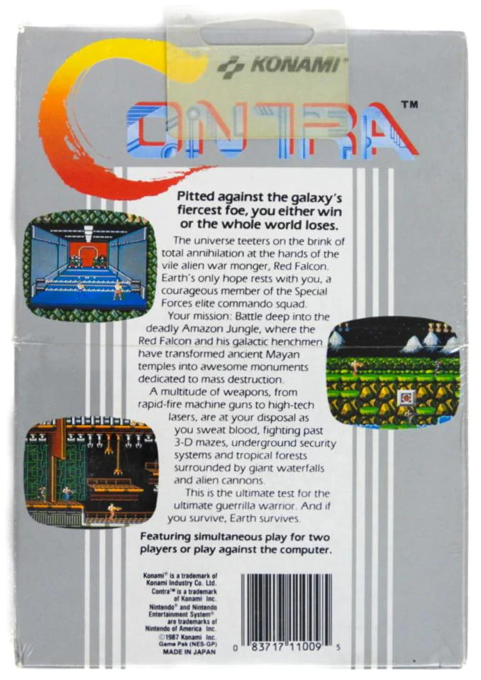 Contra (Nintendo / NES) - Image 2