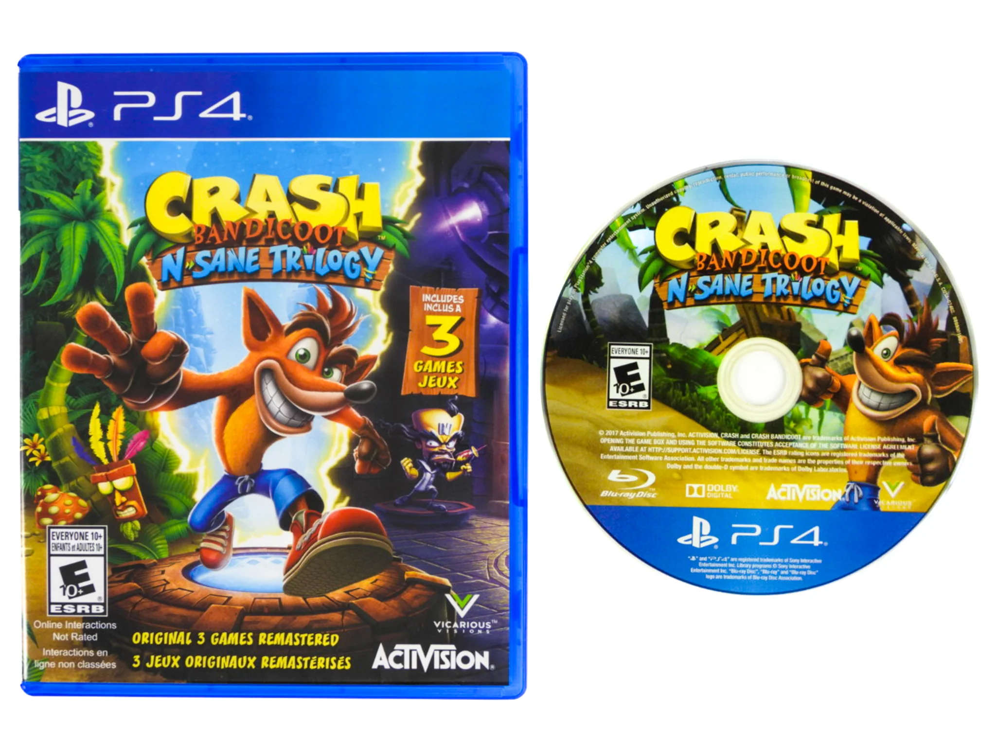 Crash Bandicoot N. Sane Trilogy (PlayStation 4 / PS4)
