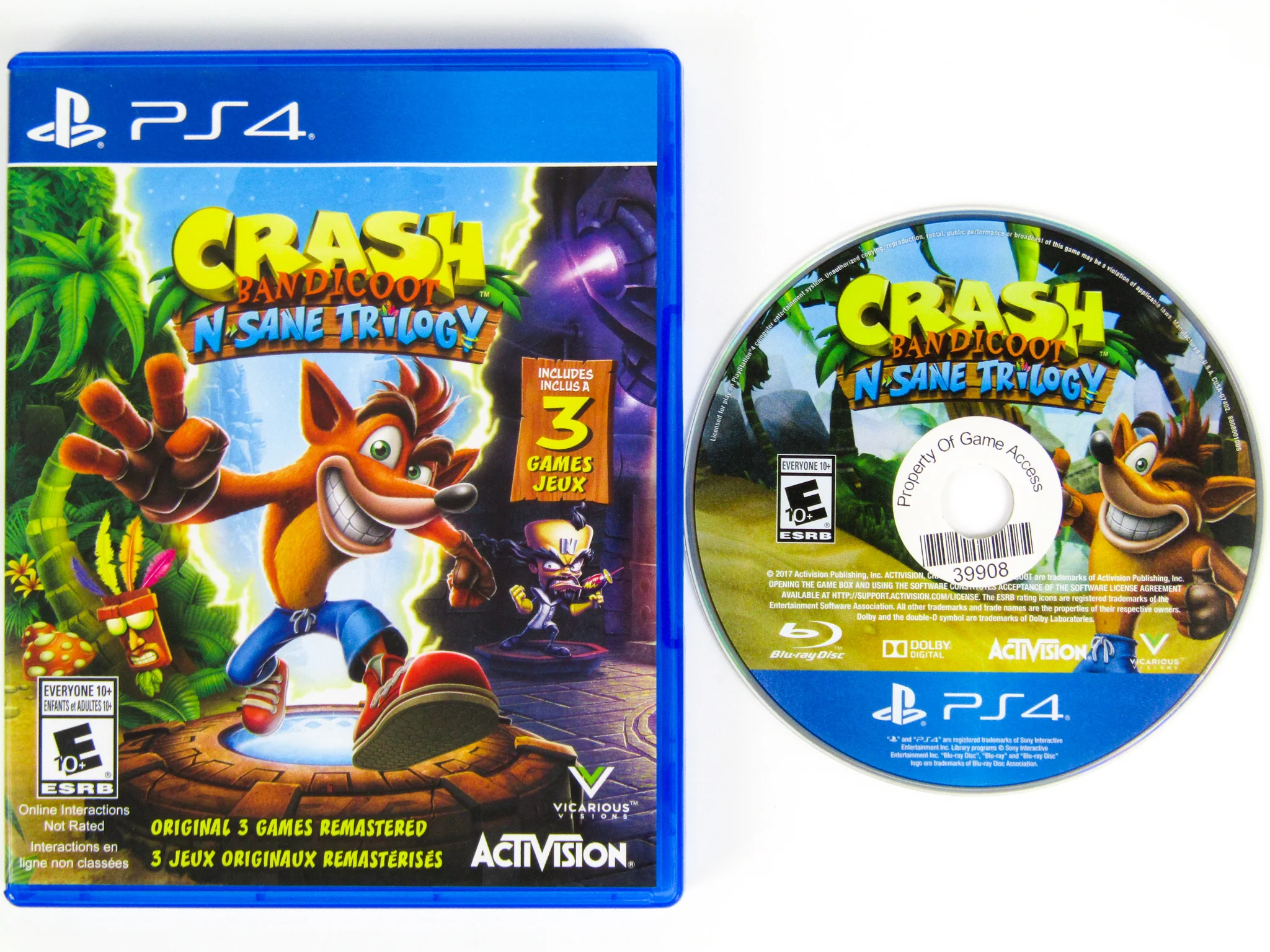 Crash Bandicoot N. Sane Trilogy (PlayStation 4 / PS4) - Image 2