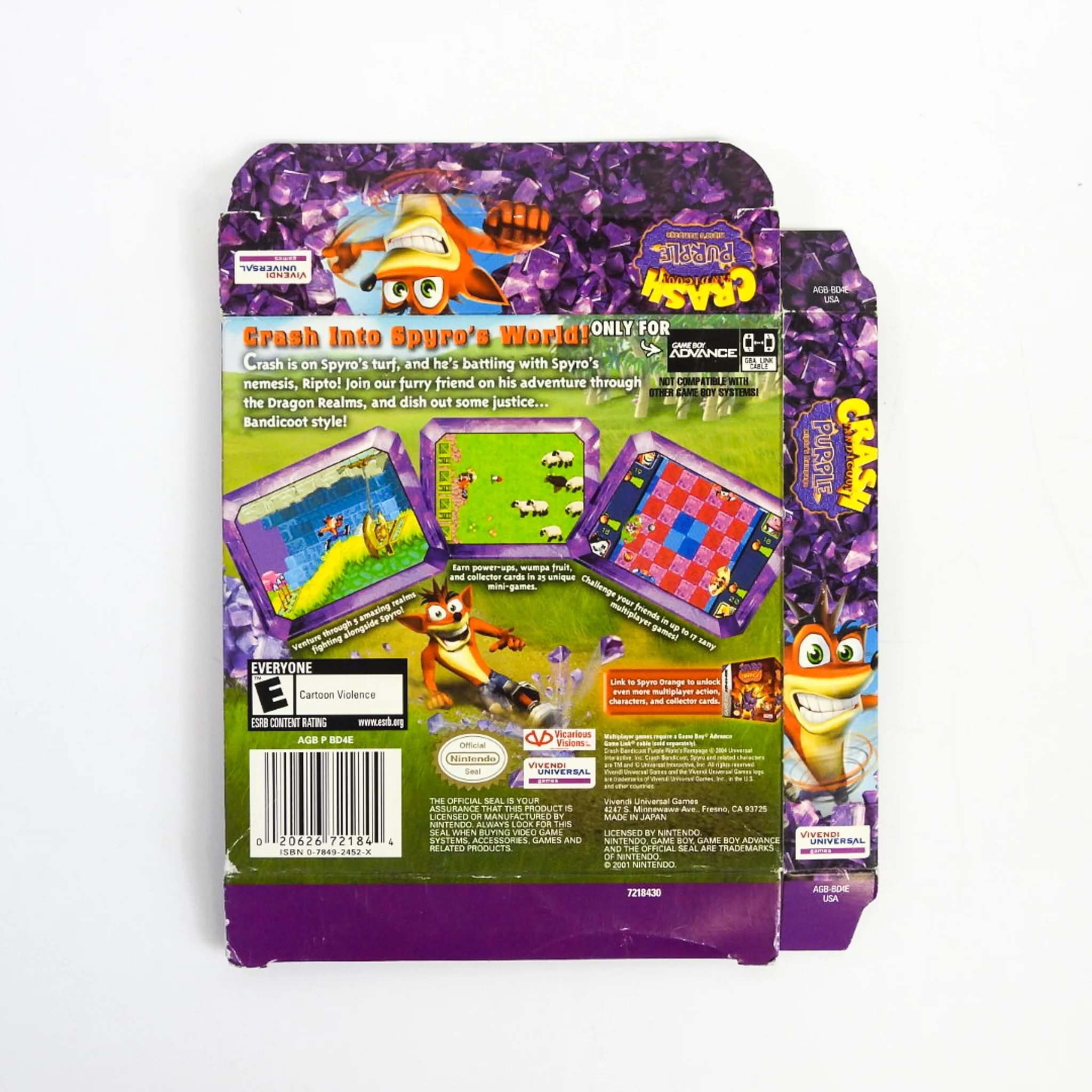 Crash Bandicoot Purple [Box] (Nintendo Game Boy Advance / GBA) - Image 2