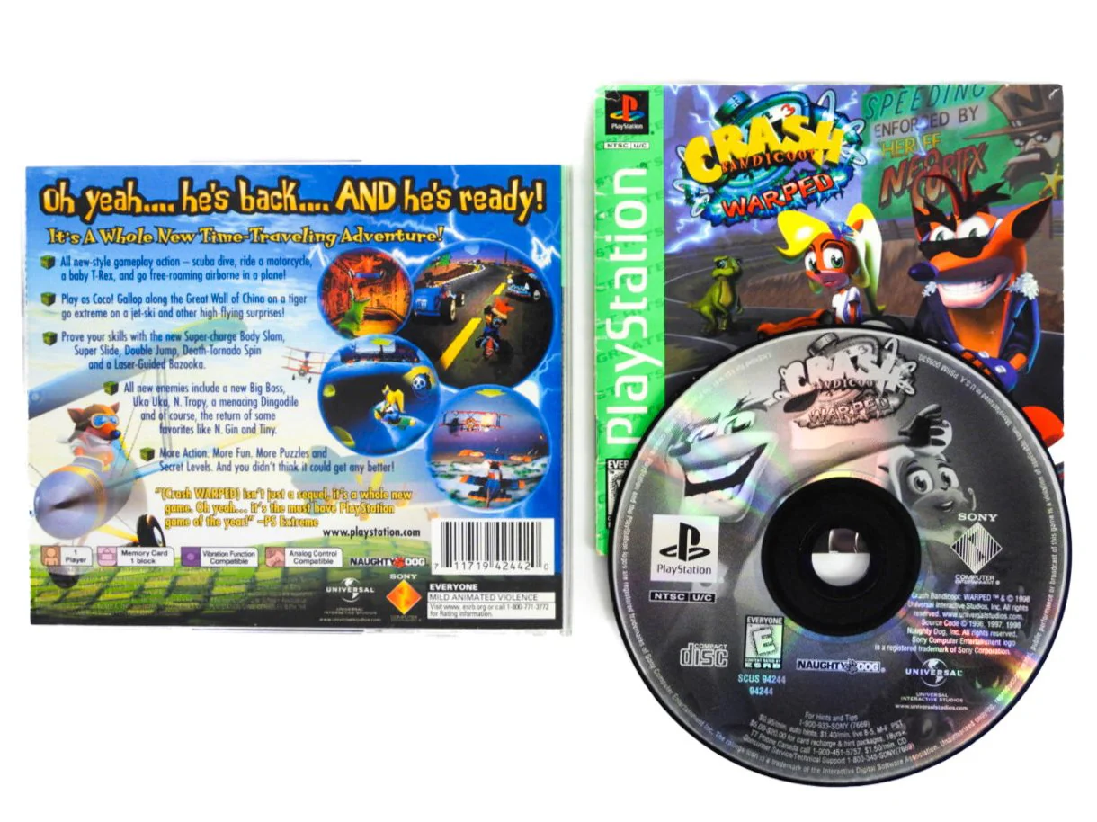 Crash Bandicoot Warped [Greatest Hits] (PlayStation / PS1) - Image 3