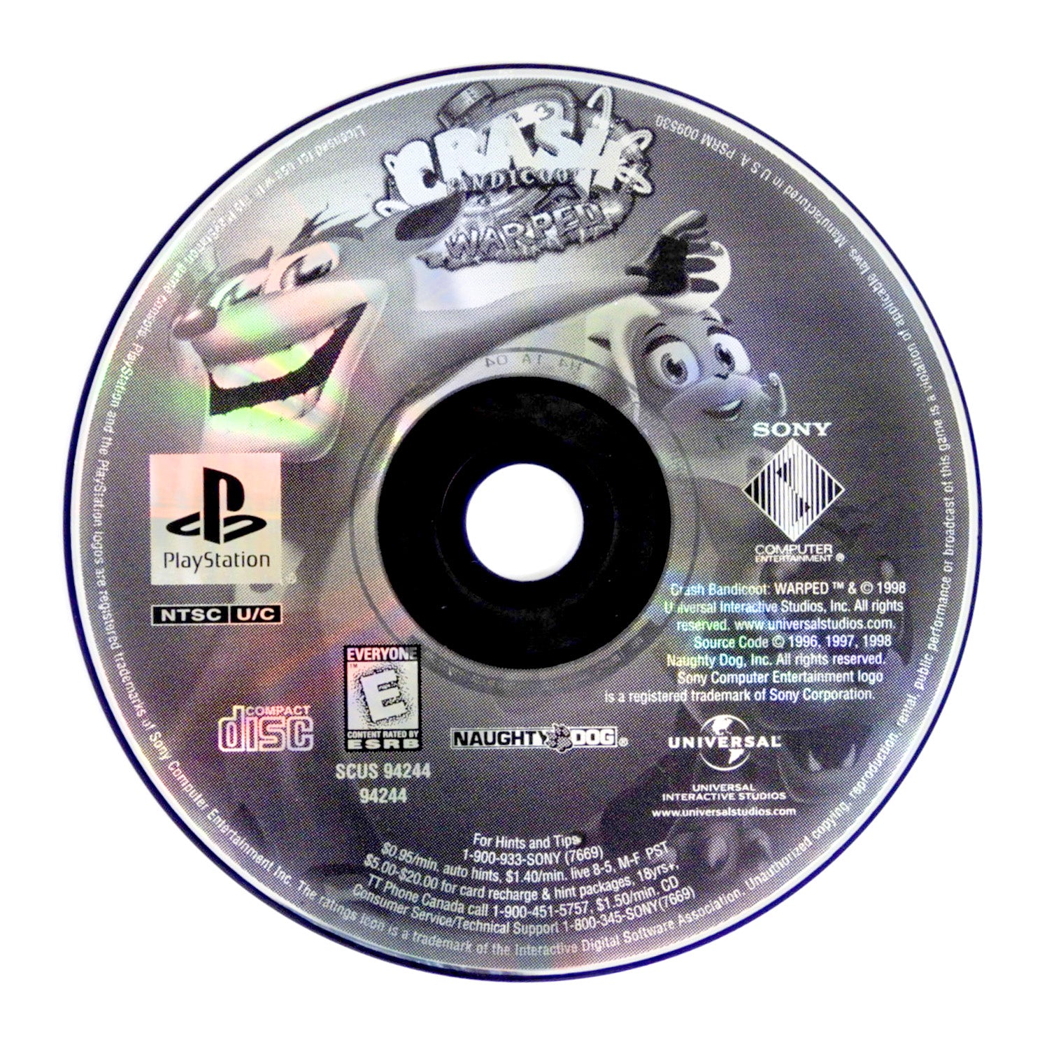Crash Bandicoot Warped [Greatest Hits] (PlayStation / PS1) - Image 8