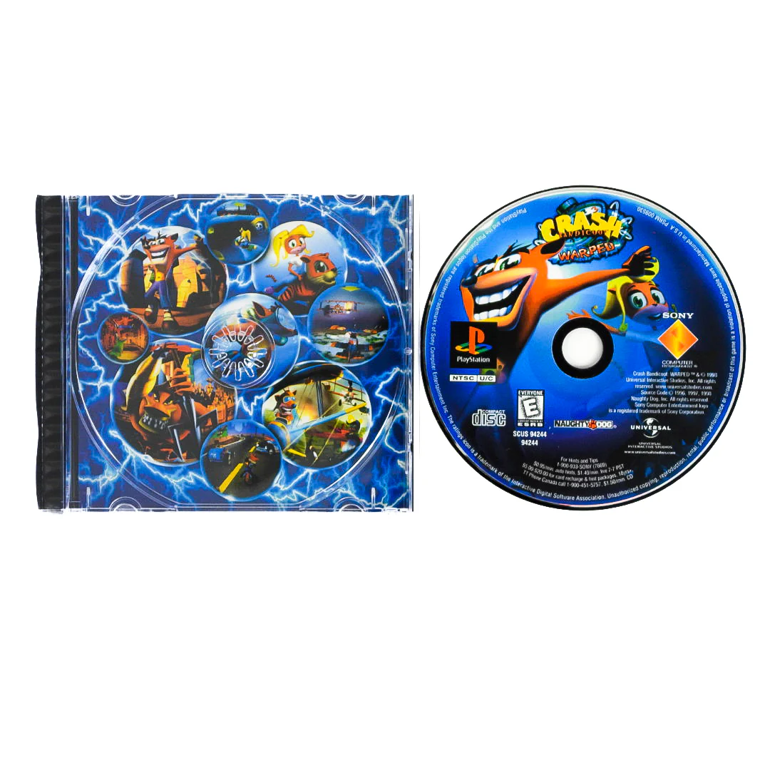 Crash Bandicoot: Warped [Lenticular Cover] (PlayStation / PS1) - Image 6