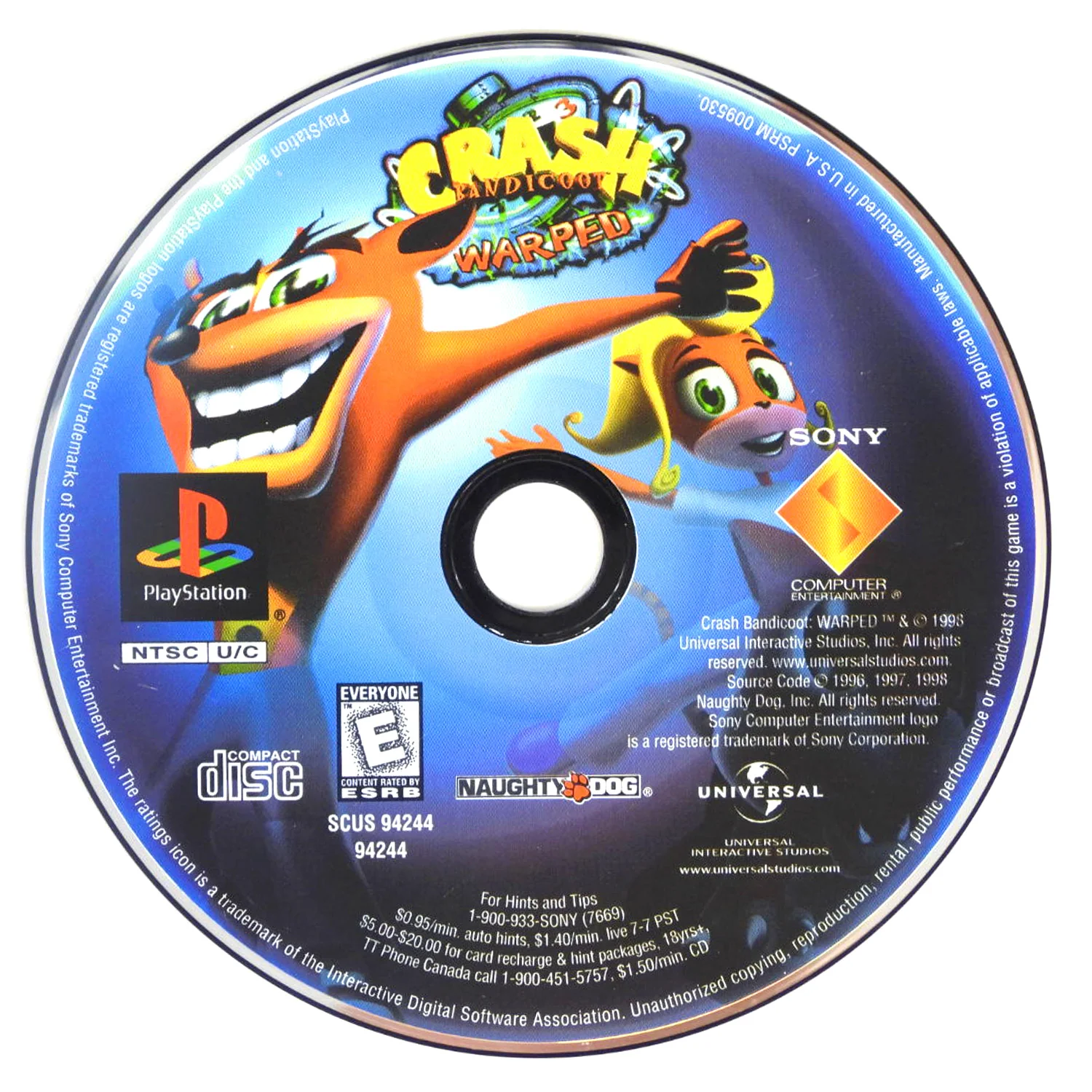 Crash Bandicoot: Warped [Lenticular Cover] (PlayStation / PS1) - Image 8