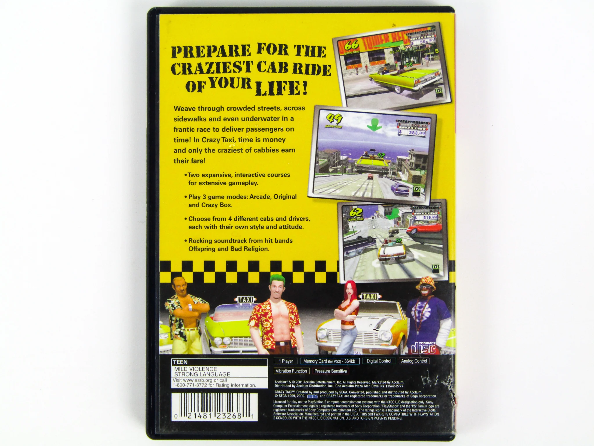 Crazy Taxi [Greatest Hits] (PlayStation 2 / PS2) - Image 3