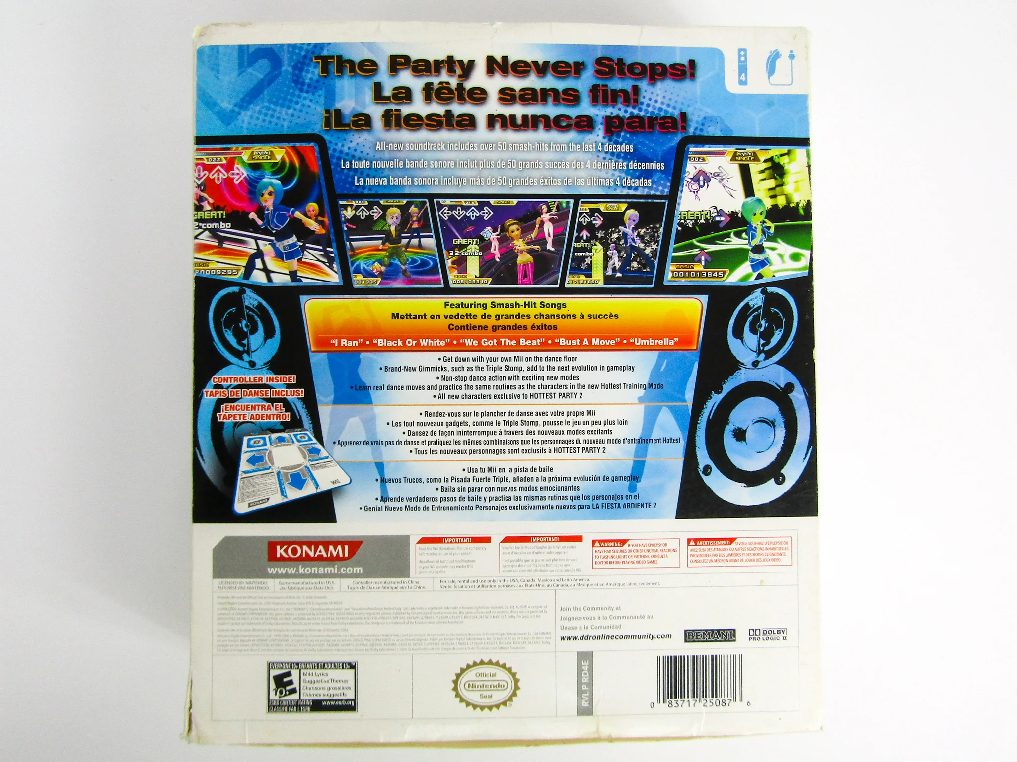 Dance Dance Revolution DDR Hottest Party 2 [Bundle] (Nintendo Wii) - Image 2