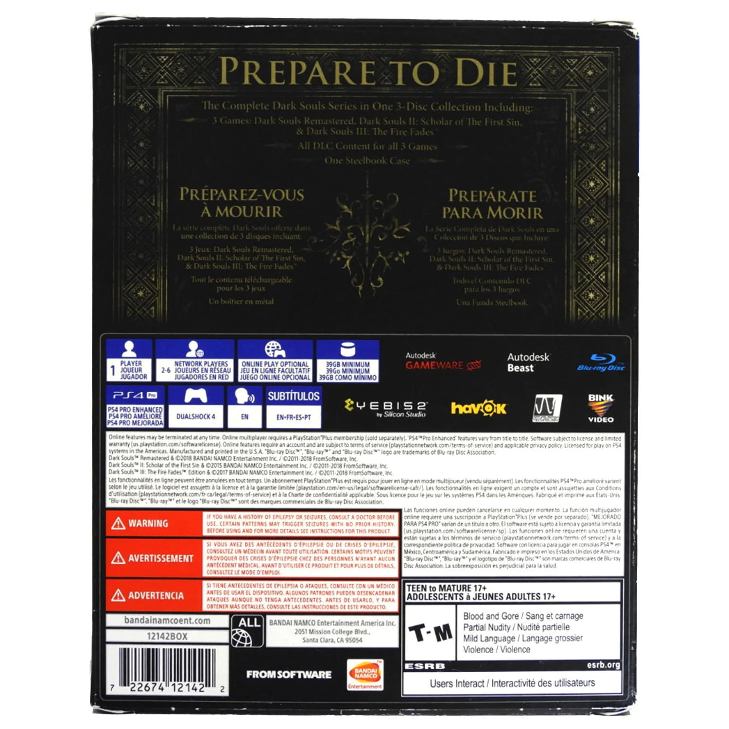 Dark Souls Trilogy [Steelbook Edition] (PlayStation 4 / PS4) - Image 2
