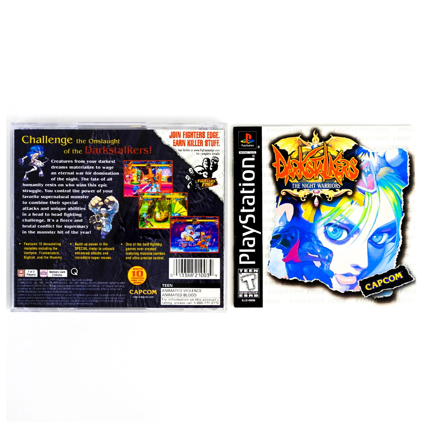 Darkstalkers The Night Warriors (PlayStation / PS1) - Image 2