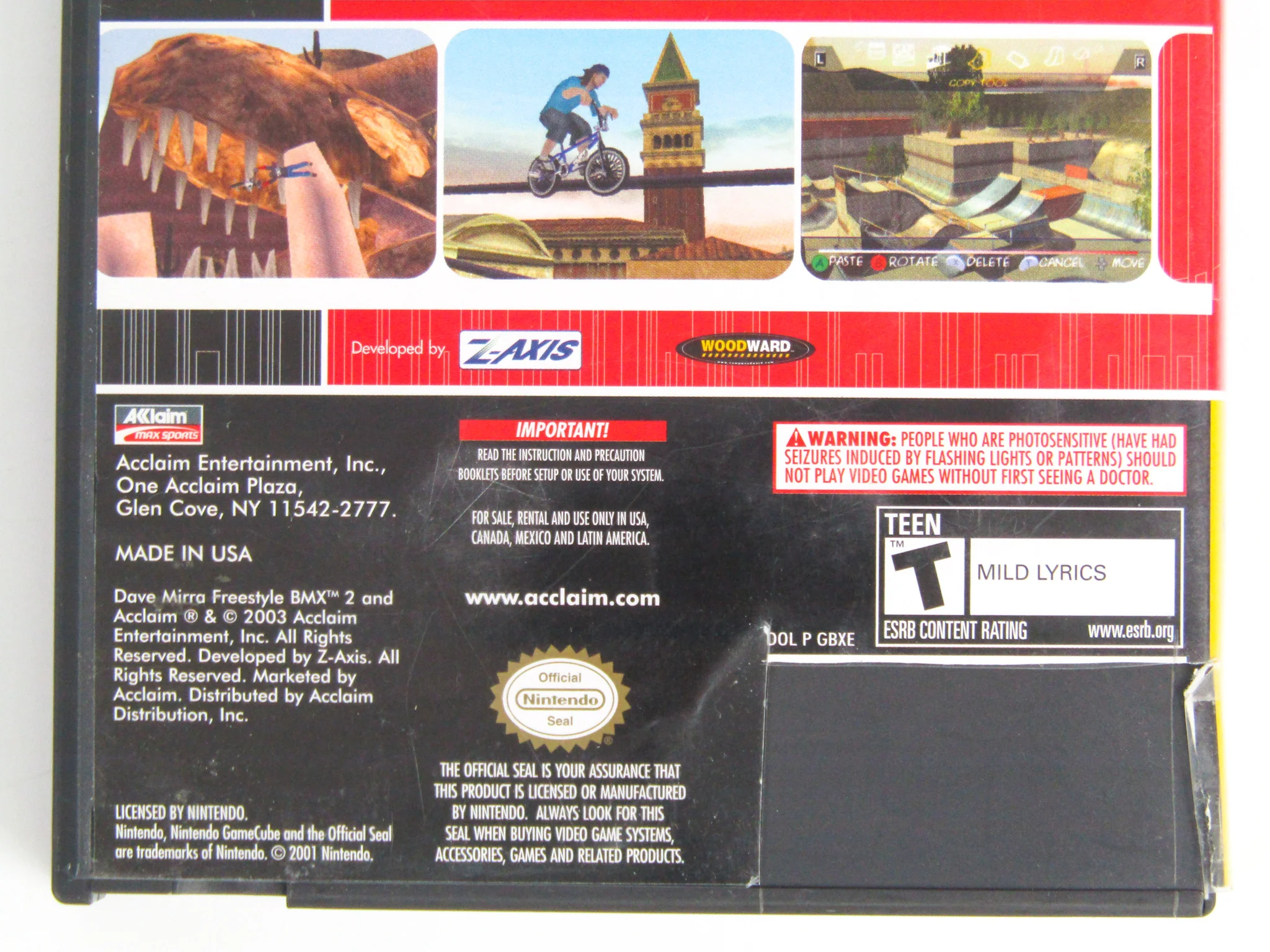 Dave Mirra Freestyle BMX 2 [Player's Choice] (Nintendo GameCube) - Image 2