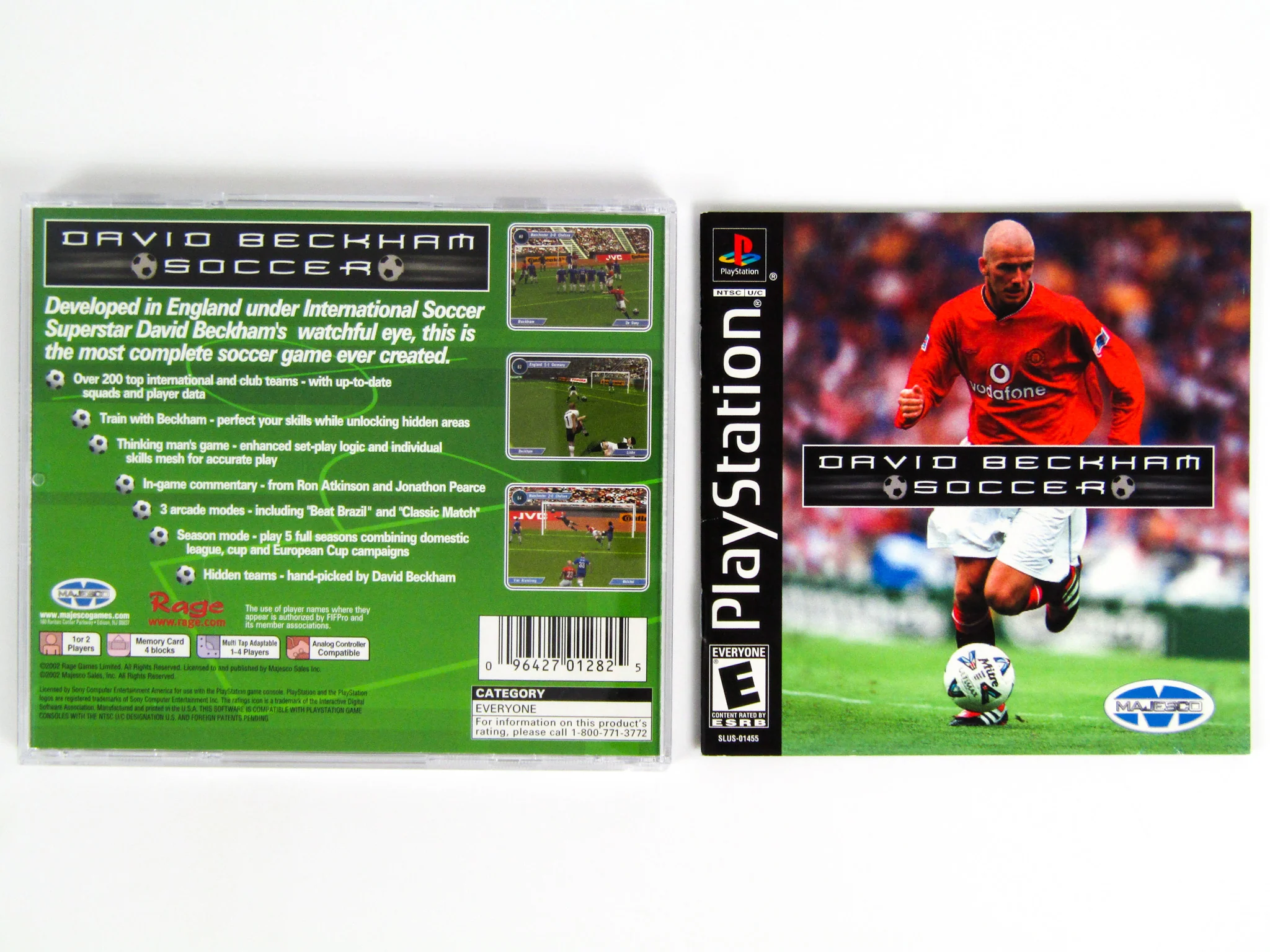 David Beckham Soccer (PlayStation / PS1) - Image 2