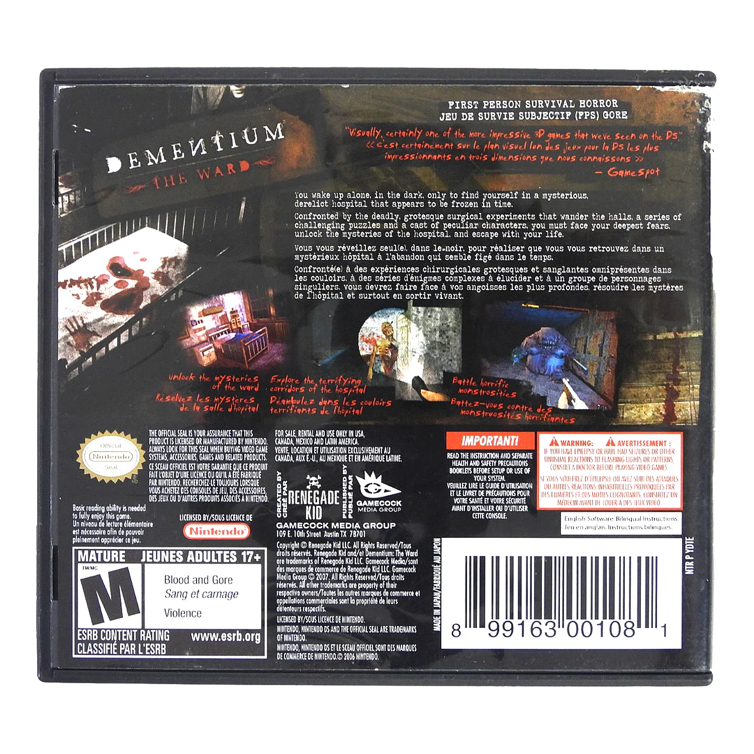 Dementium: The Ward (Nintendo DS) - Image 3