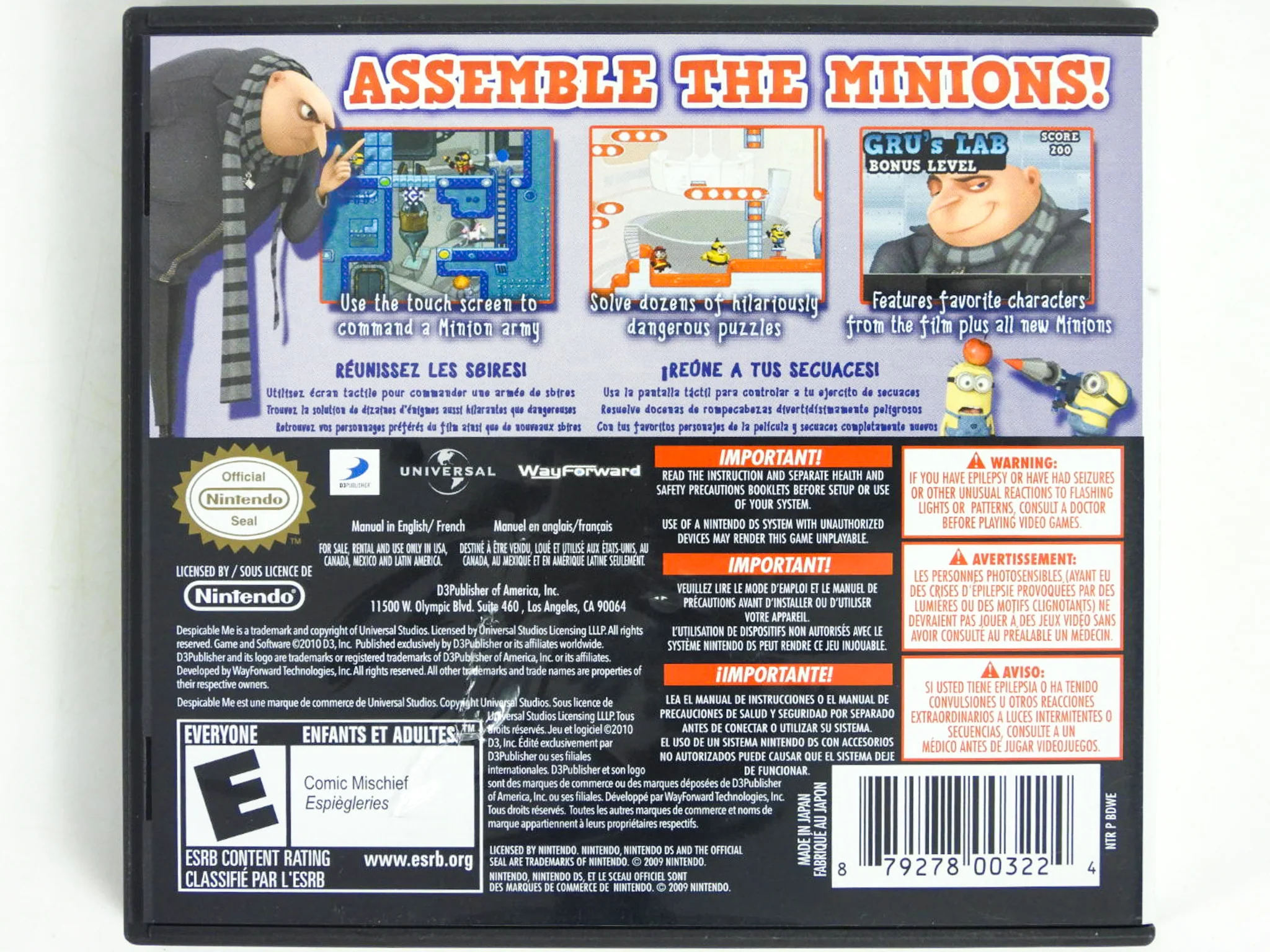 Despicable Me Minion Mayhem (Nintendo DS) - Image 2