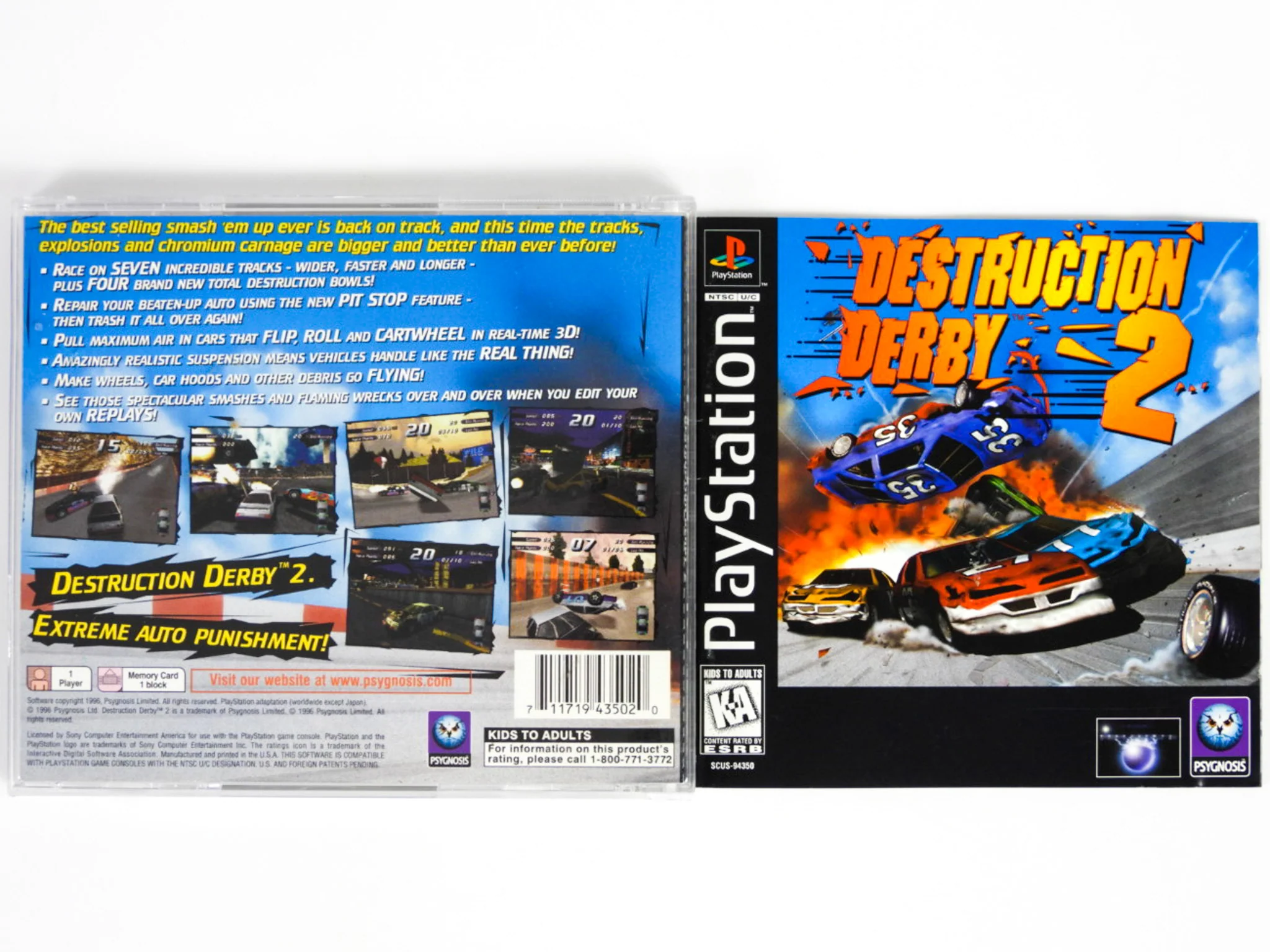 Destruction Derby 2 (PlayStation / PS1) - Image 2
