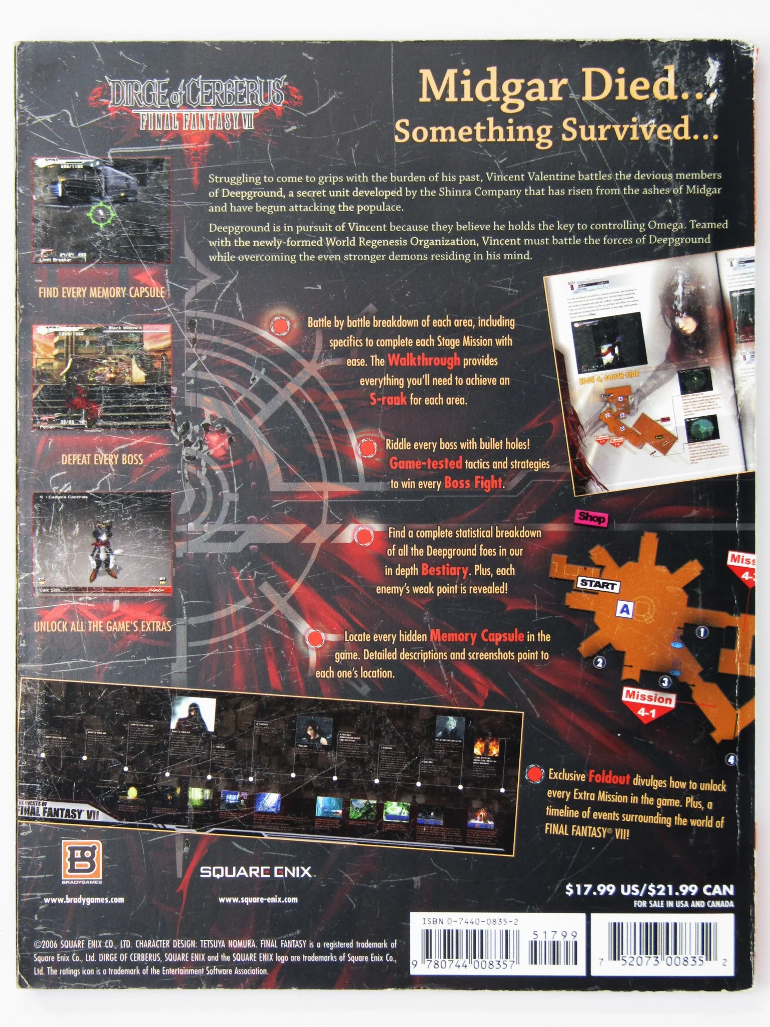 Dirge Of Cerberus: Final Fantasy VII 7 [Signature Series] [BradyGames] (Game Guide) - Image 2